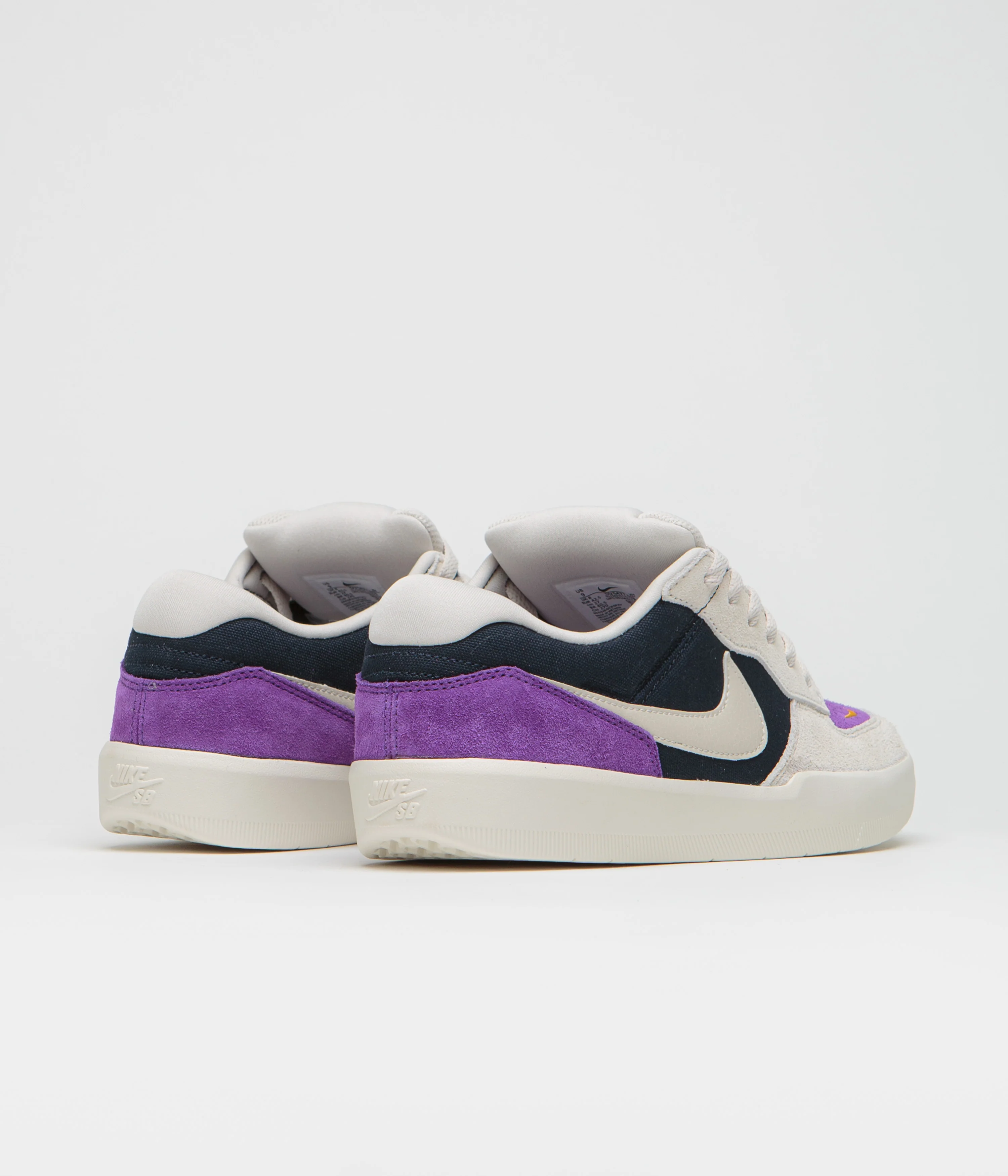 Nike SB Force 58 Shoes - Obsidian / Light Orewood Brown - Wild Grape - Image 3