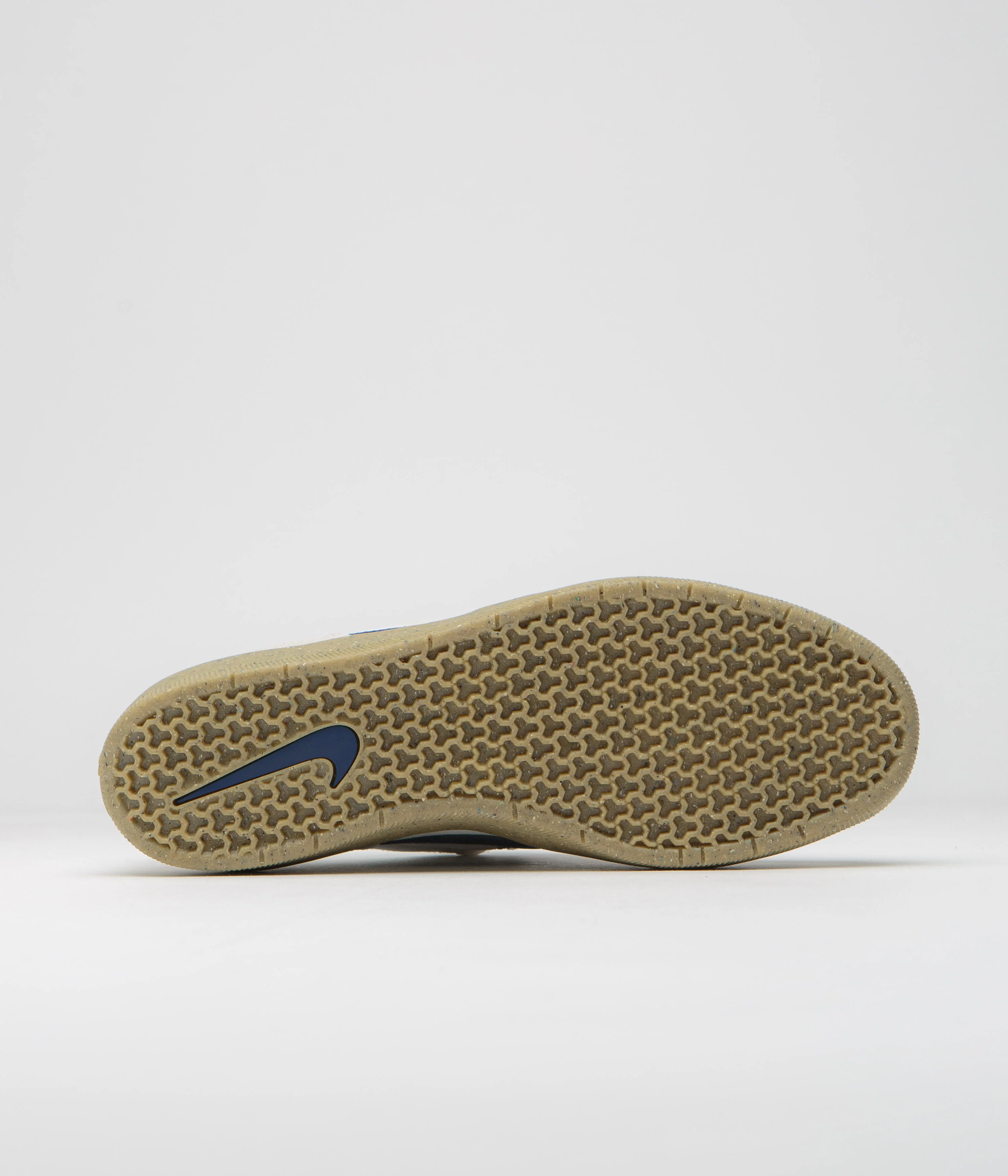 Nike SB Force 58 Shoes - White / Navy - White - Gum Light Brown - Image 6