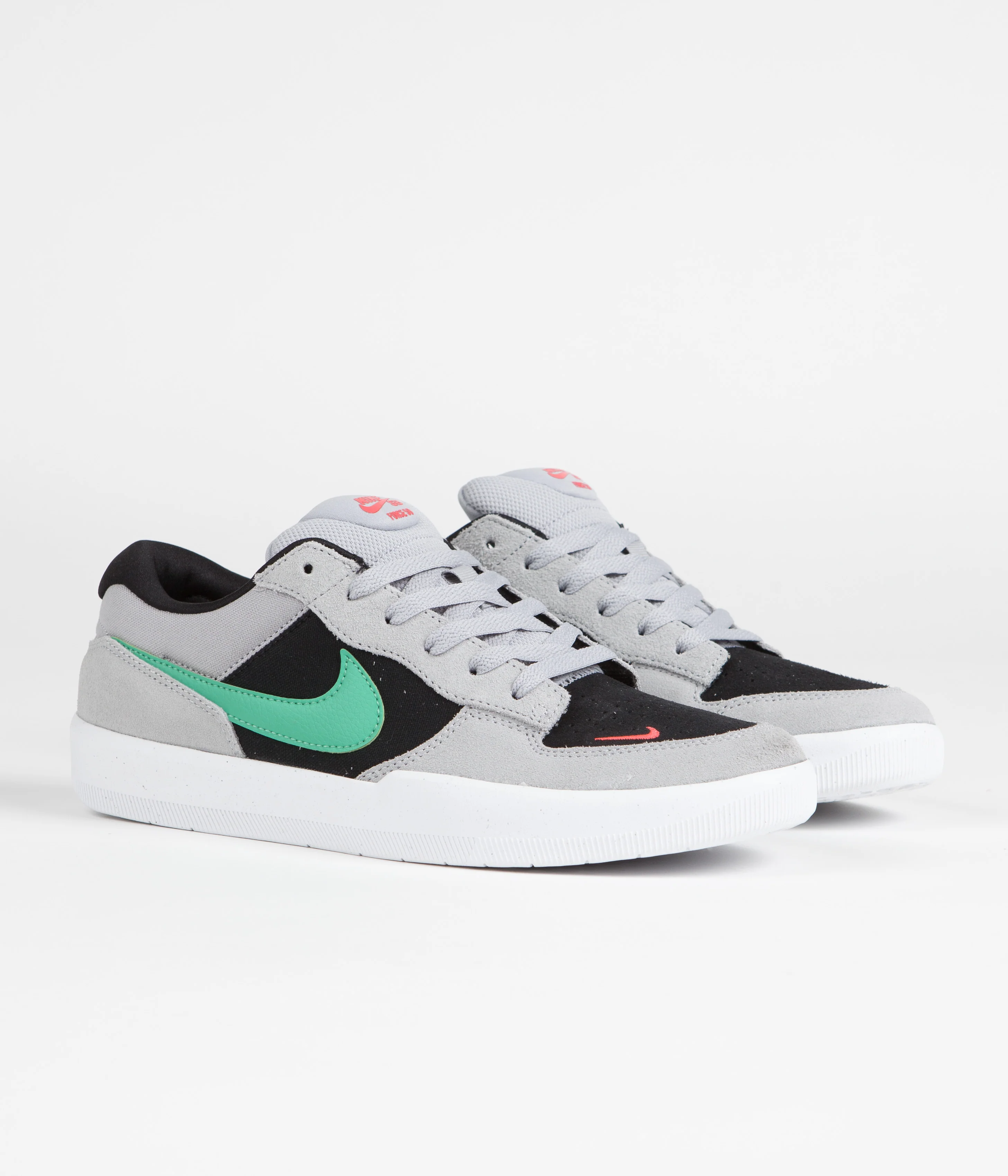 Nike SB Force 58 Shoes - Wolf Grey / Light Menta - Black - Wolf Grey - Image 2