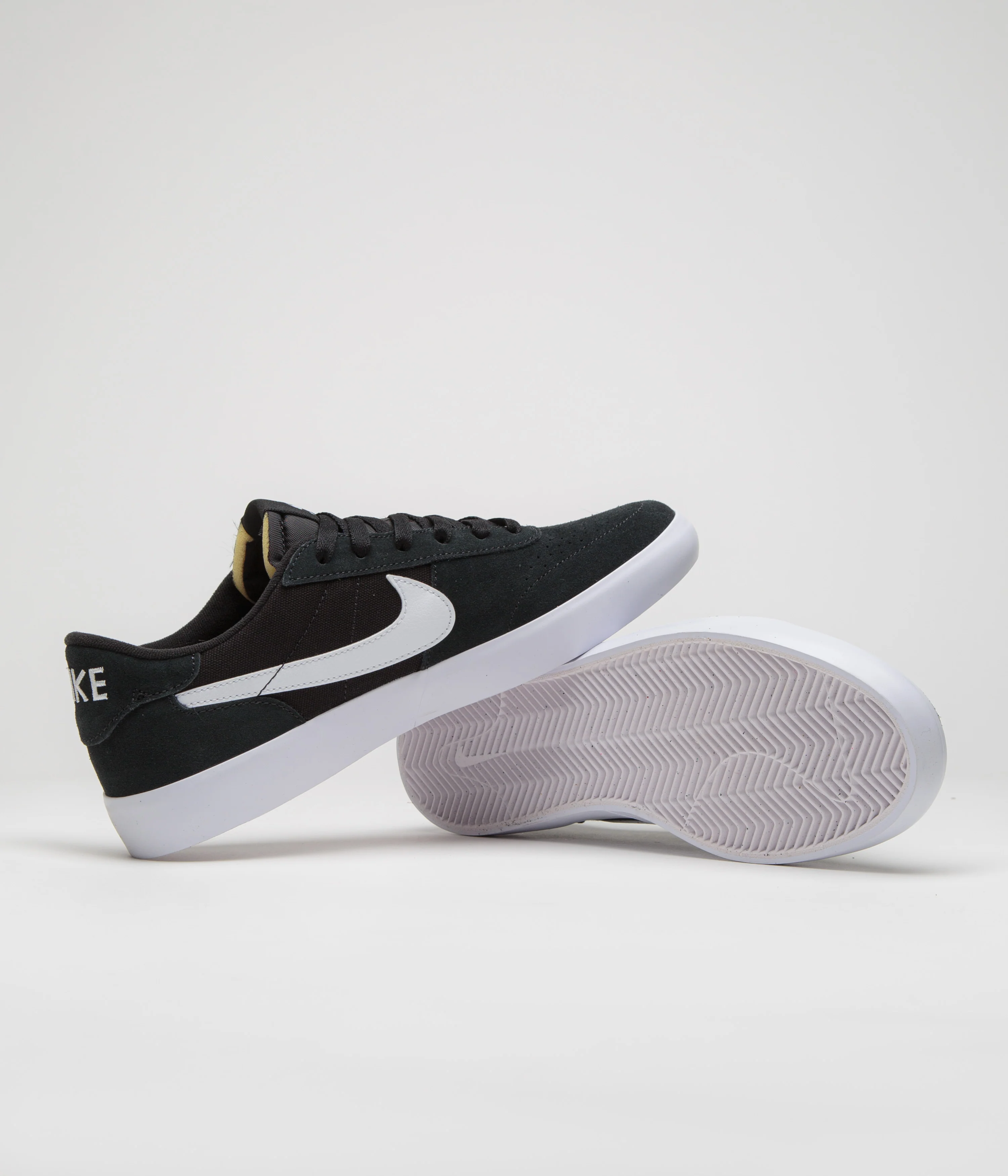 Nike SB Heritage Vulc Shoes - Black / White - Black - White - Image 5