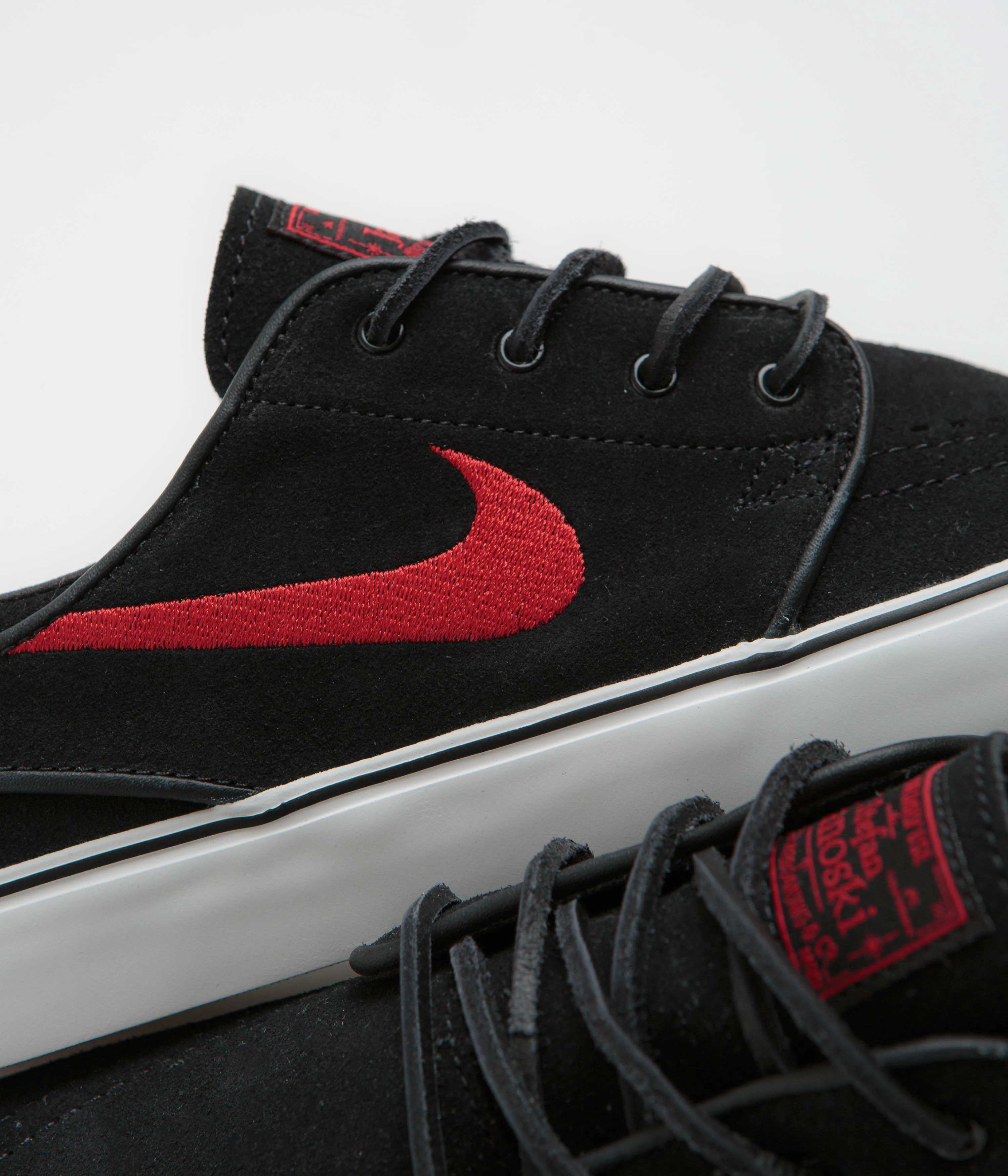 Nike SB Janoski OG+ Shoes - Black / University Red - Black - Summit White - Image 4