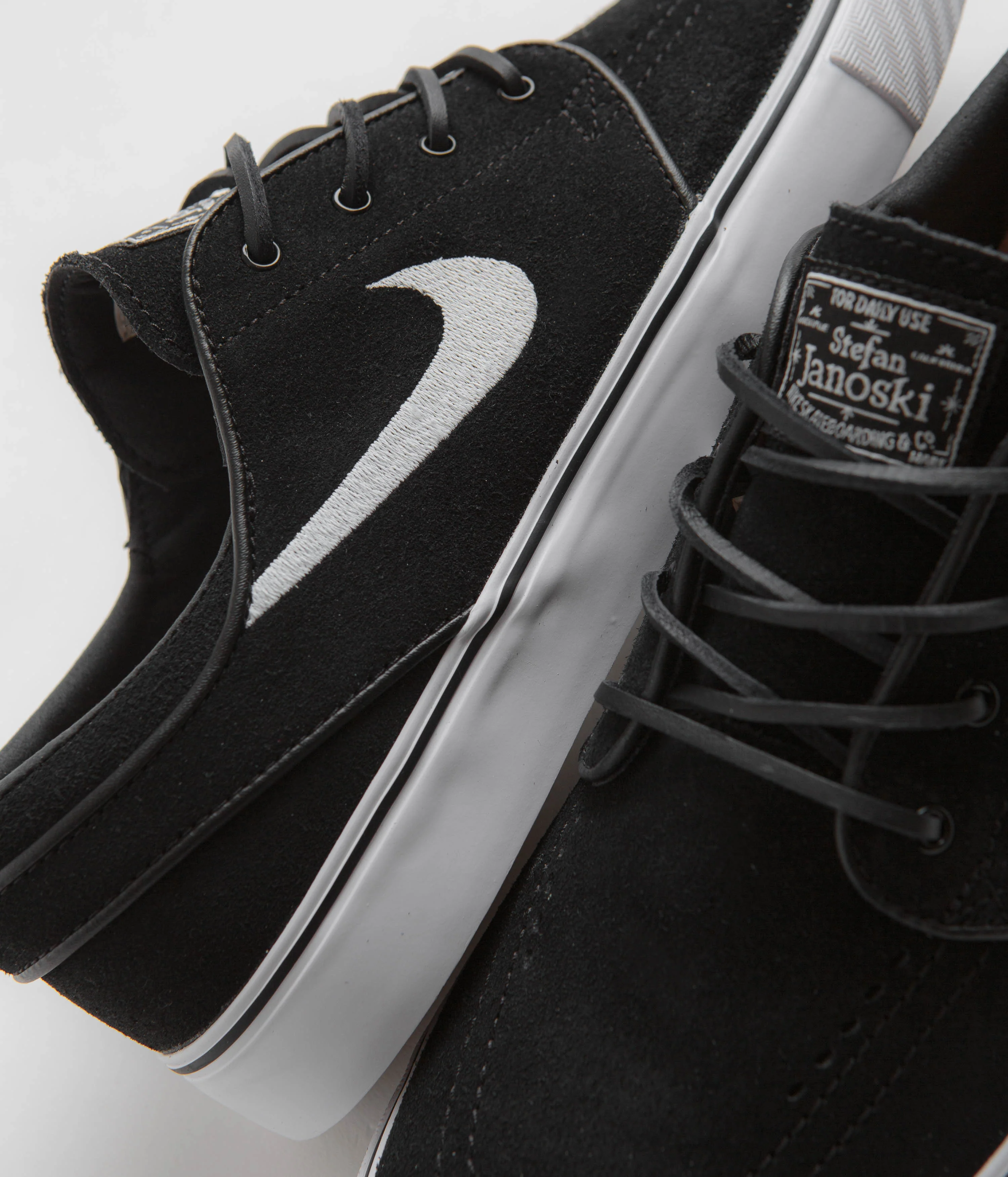 Nike SB Janoski OG+ Shoes - Black / White - Black - White - Image 3