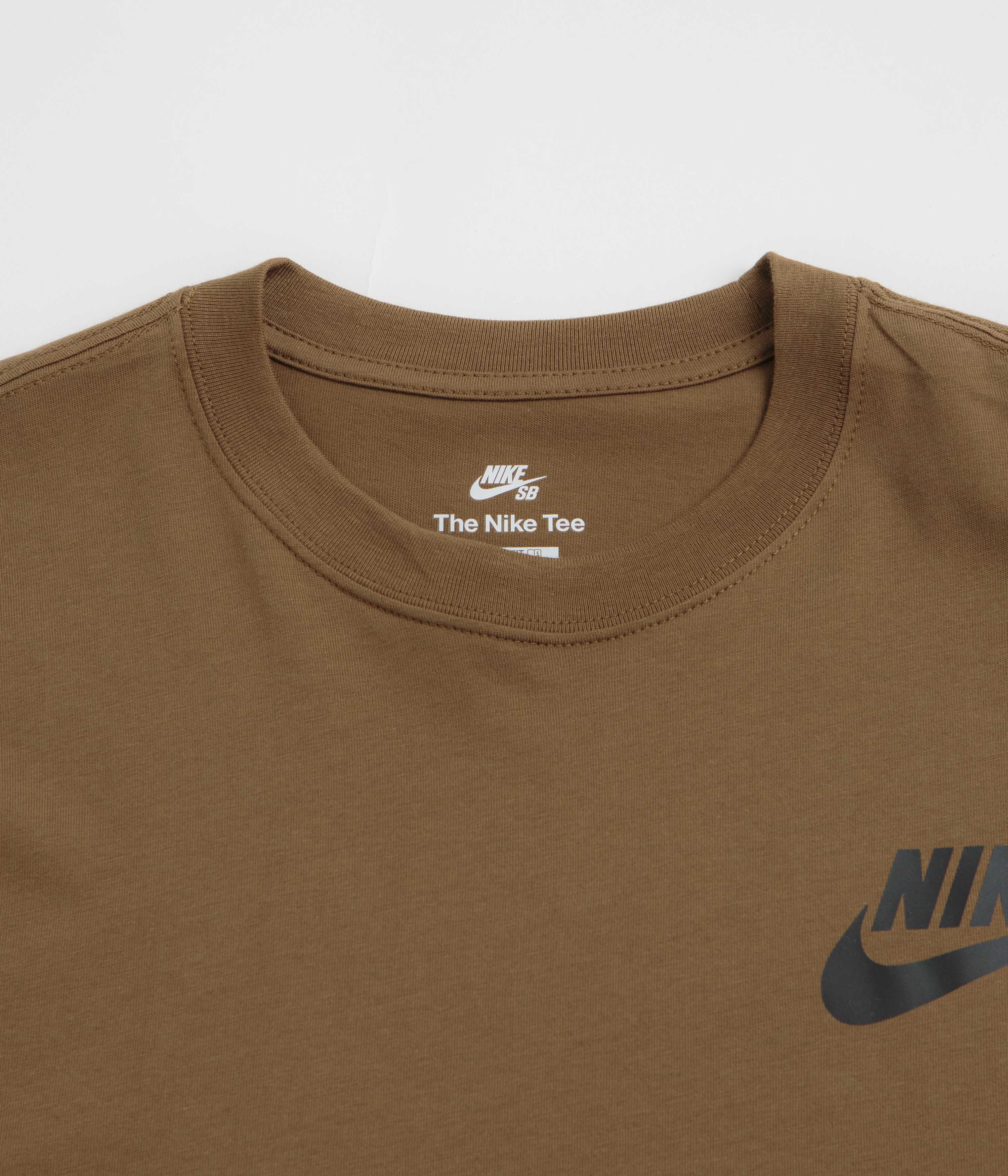 Nike SB Logo T-Shirt - Mosswood Brown - Image 2