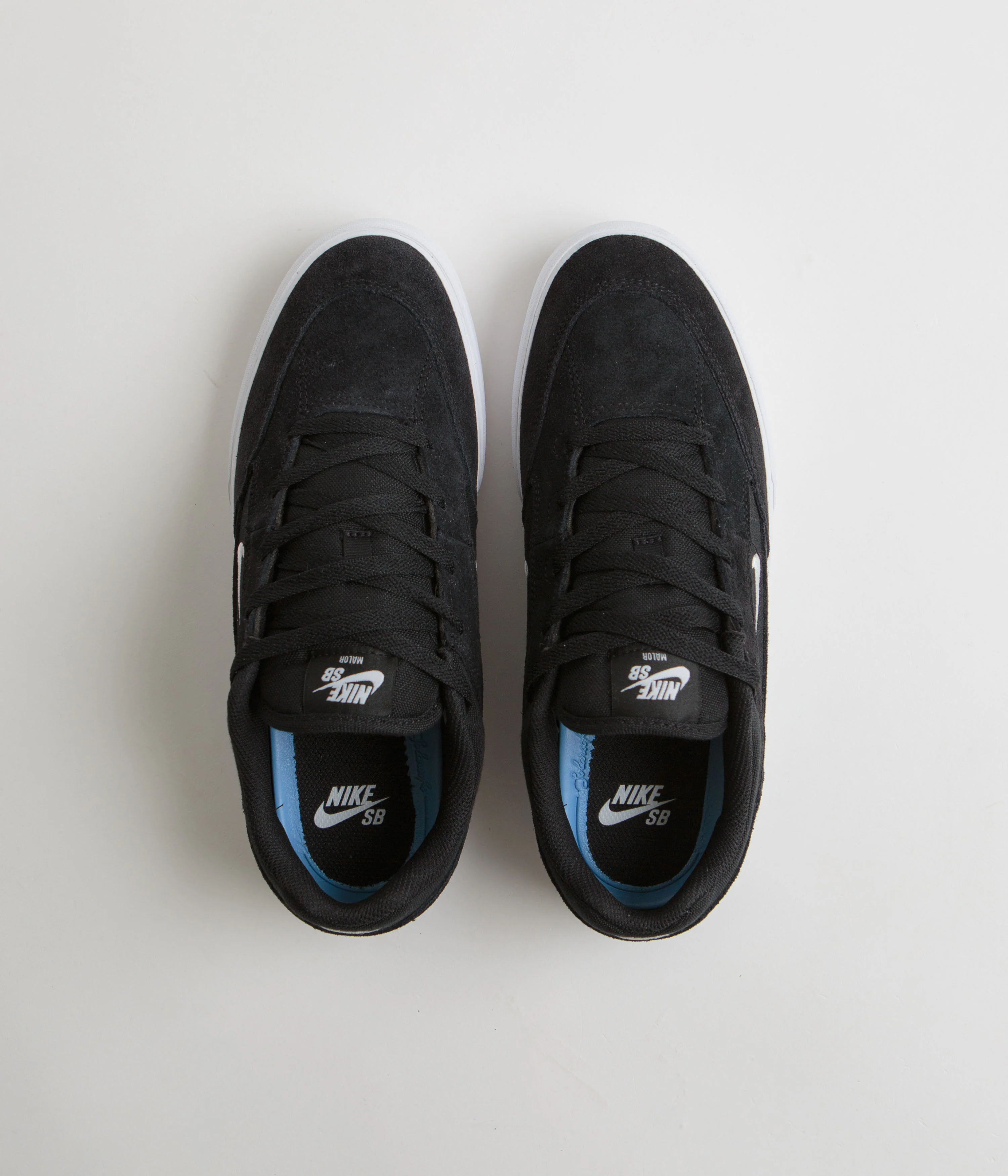 Nike SB Malor Shoes - Black / White - Black - White - Image 7
