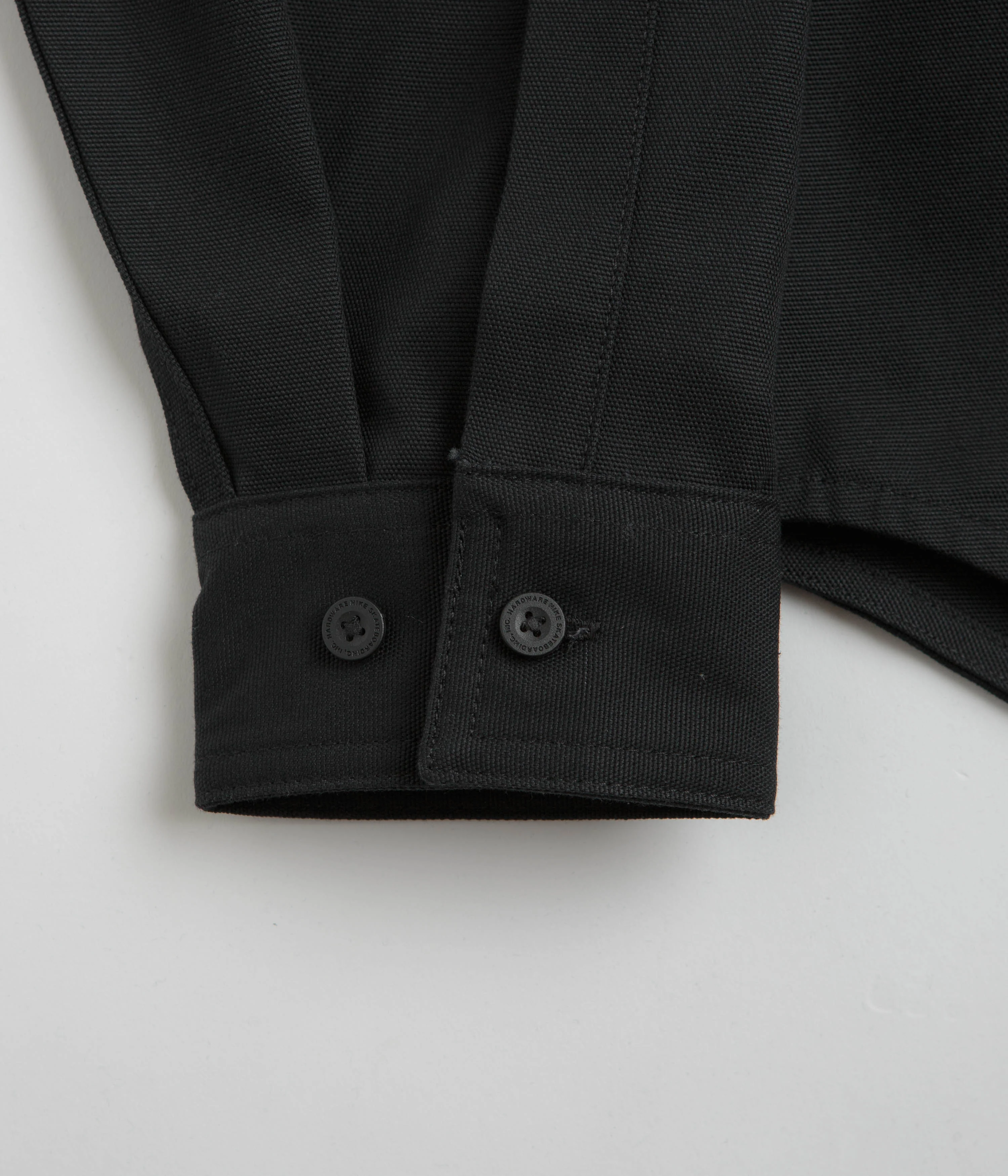 Nike SB New Essential Woven Shirt - Black / White - Image 2