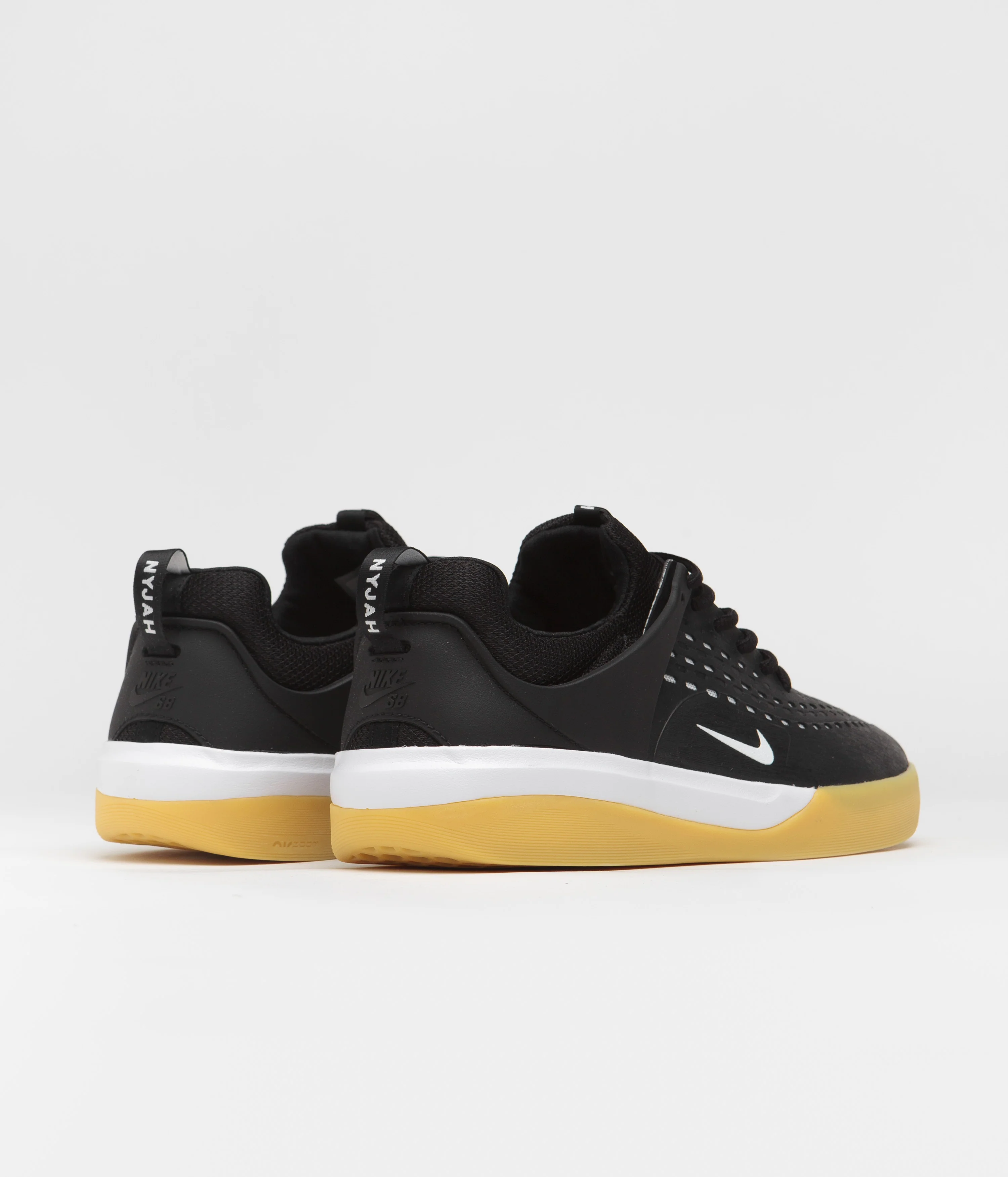 Nike SB Nyjah 3 Shoes - Black / White - Black - White - Image 4