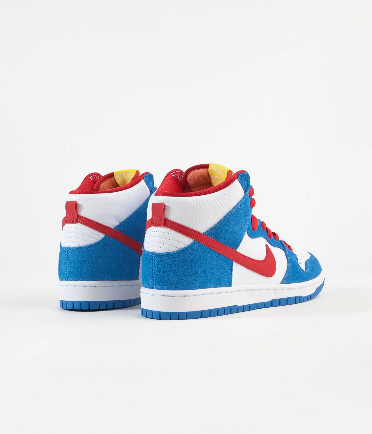 Nike SB Orange Label Dunk High Pro Shoes - Light Photo Blue / University Red - Image 4