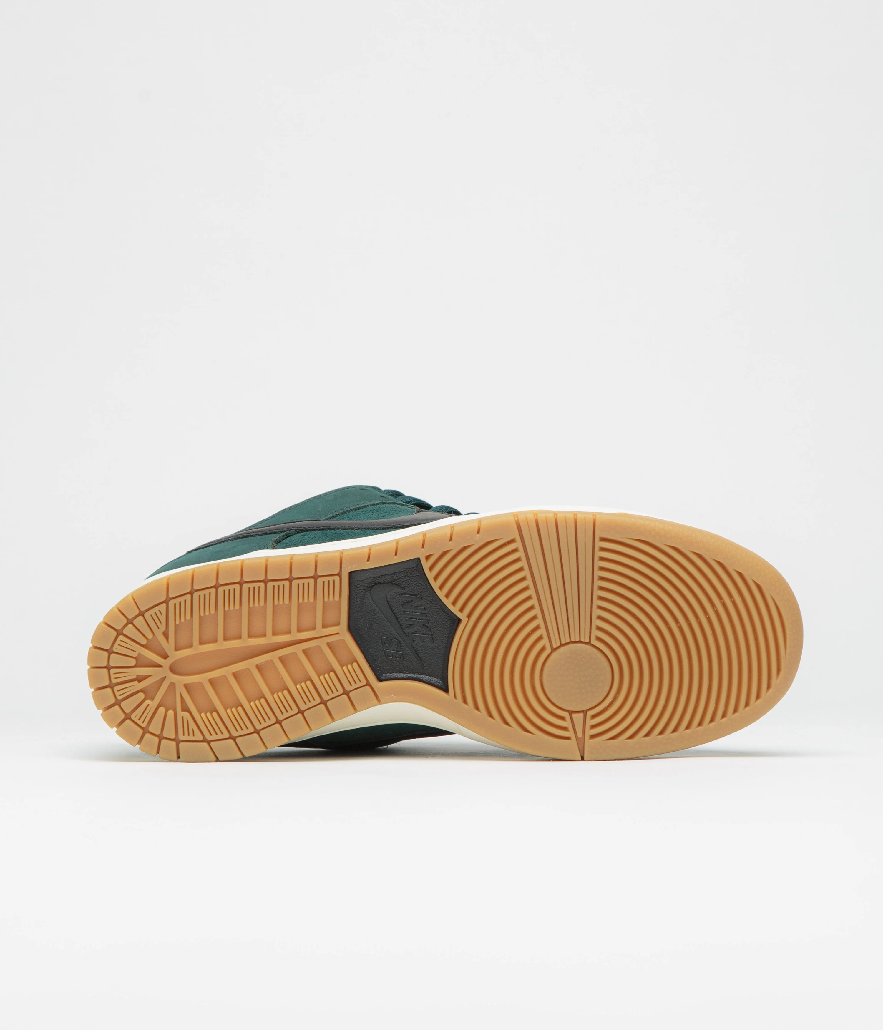 Nike SB Orange Label Dunk Low Pro Shoes - Deep Fir / Black - Fir - Sail - Image 6