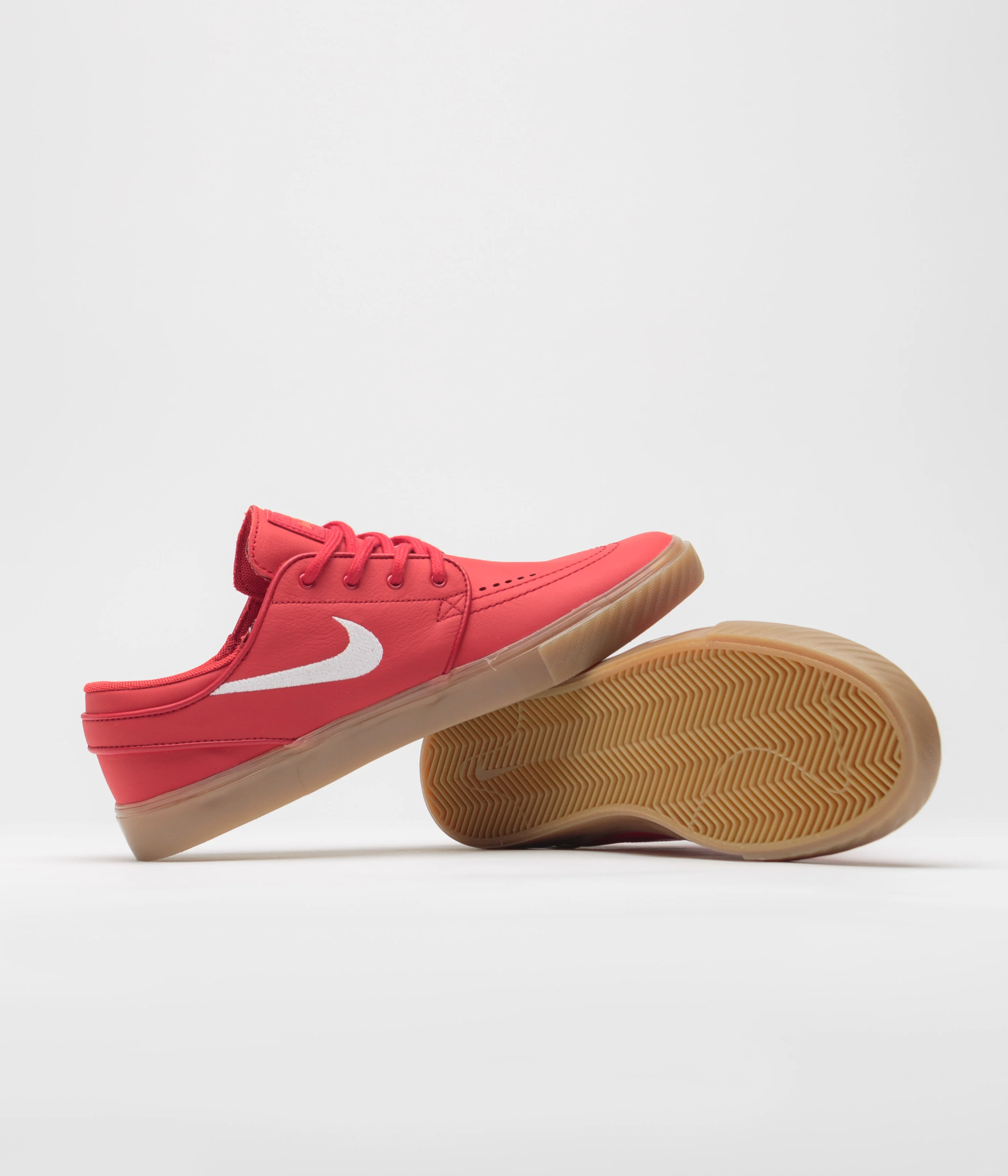 Nike SB Orange Label Janoski Shoes - University Red / White - University Red - Image 5