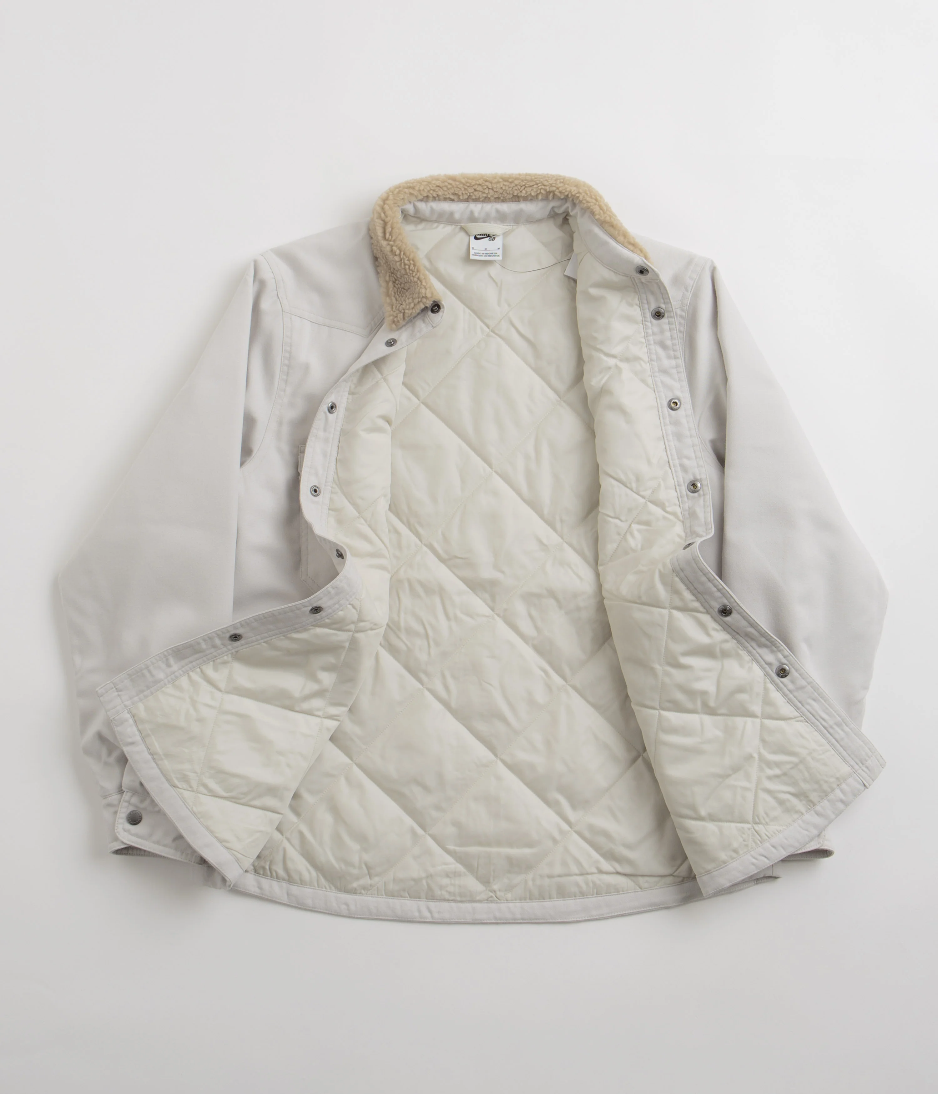 Nike SB Padded Flannel Jacket - Light Bone / Khaki - Image 2