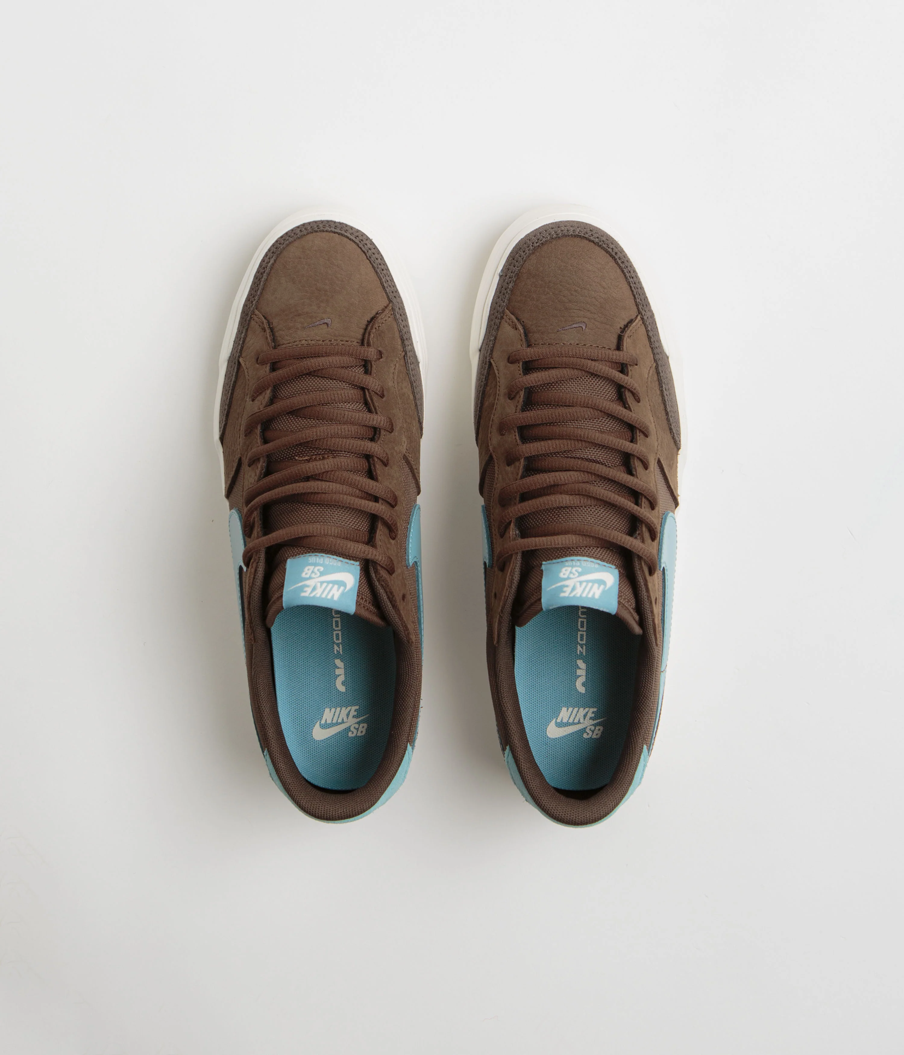 Nike SB Pogo Plus Shoes - Cacao Wow / Denim Turquoise - Baroque Brown - Sail - Image 7