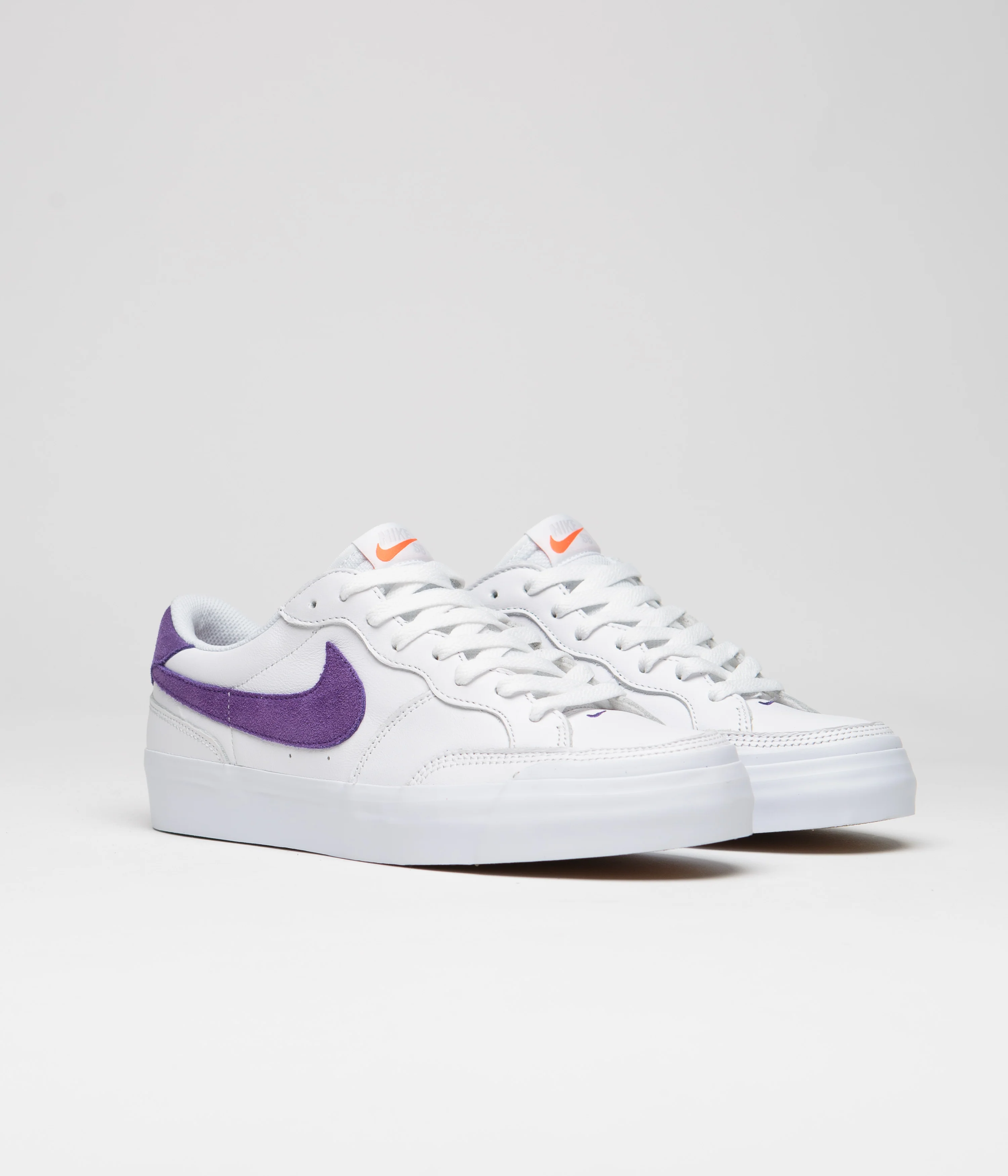Nike SB Pogo Plus Shoes - White / Court Purple - White - Gum Light Brown - Image 2