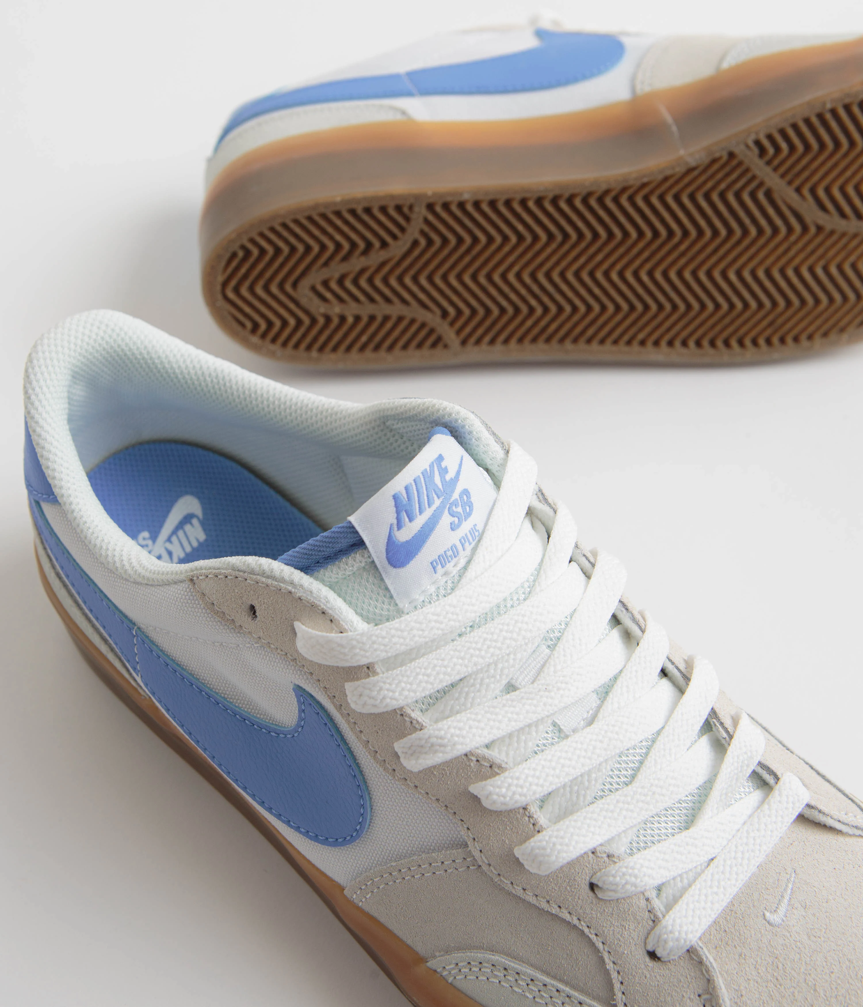 Nike SB Pogo Shoes - Summit White / University Blue - White - Image 3