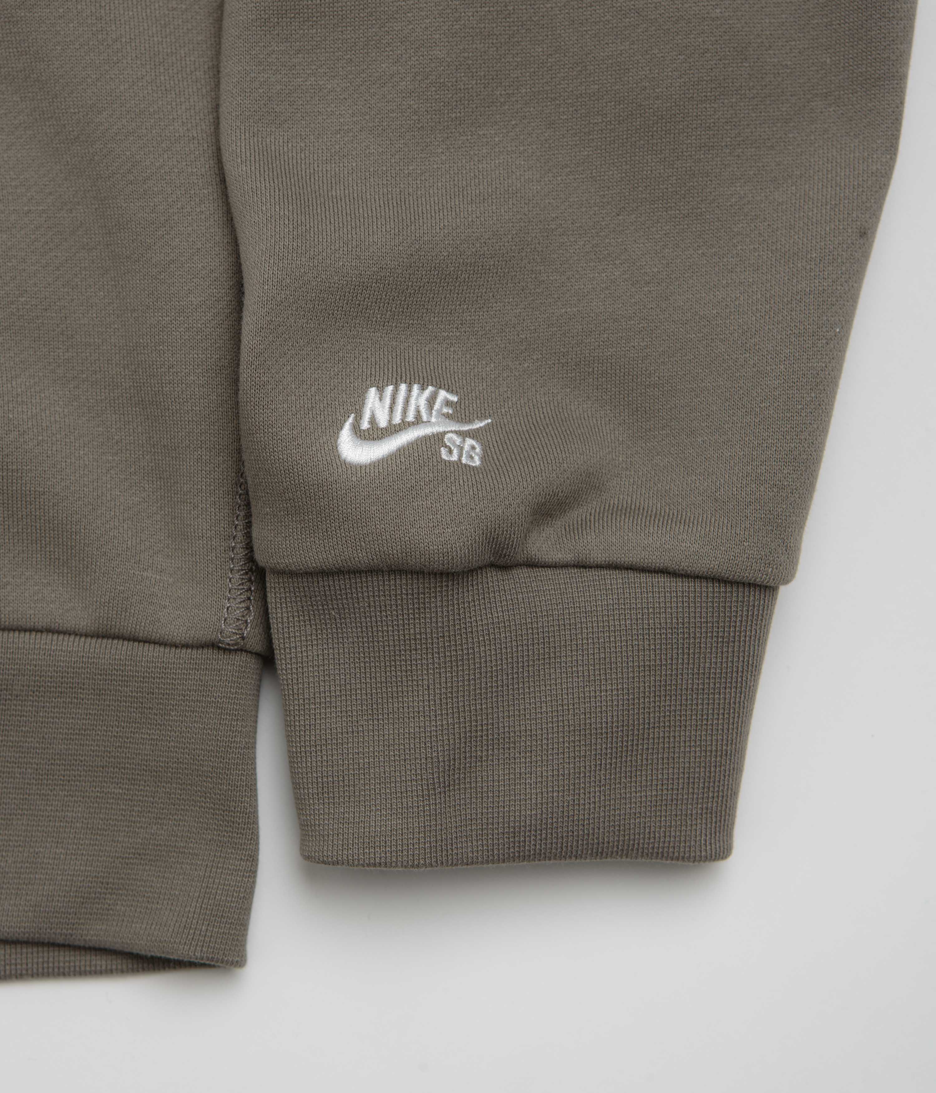 Nike SB Pool Airs Full Zip Hoodie - Cave Stone / White - Image 8