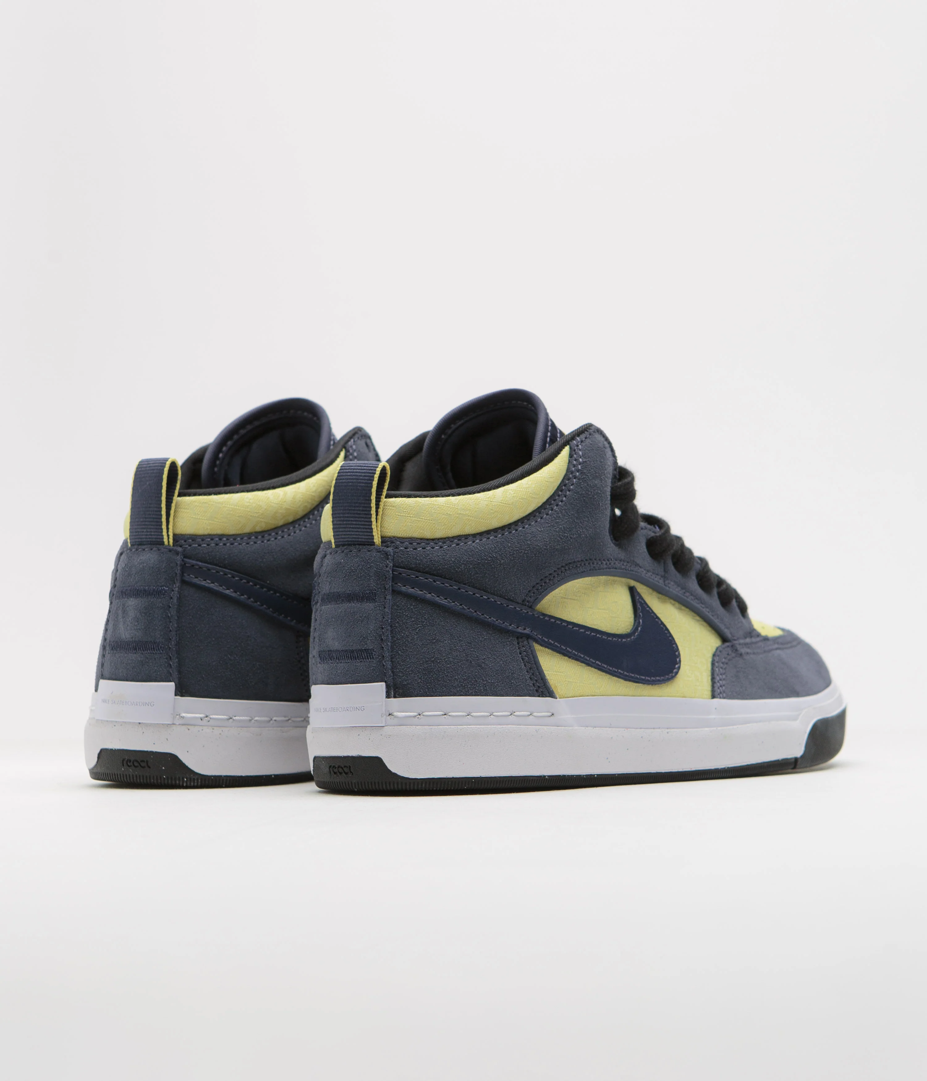 Nike SB React Leo Shoes - Thunder Blue / Thunder Blue - Saturn Gold - Image 4