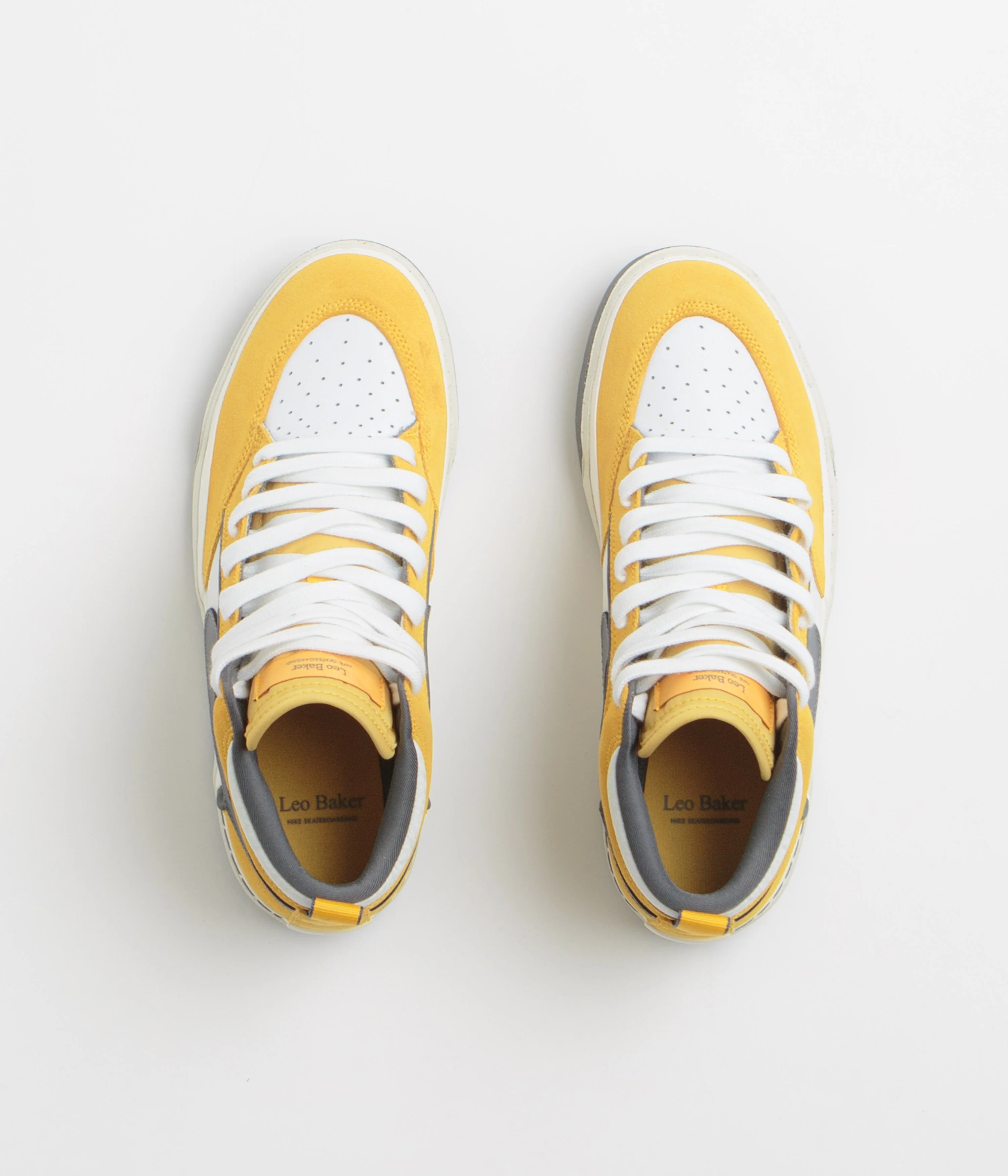 Nike SB React Leo Shoes - University Gold / Dark Grey - Image 7