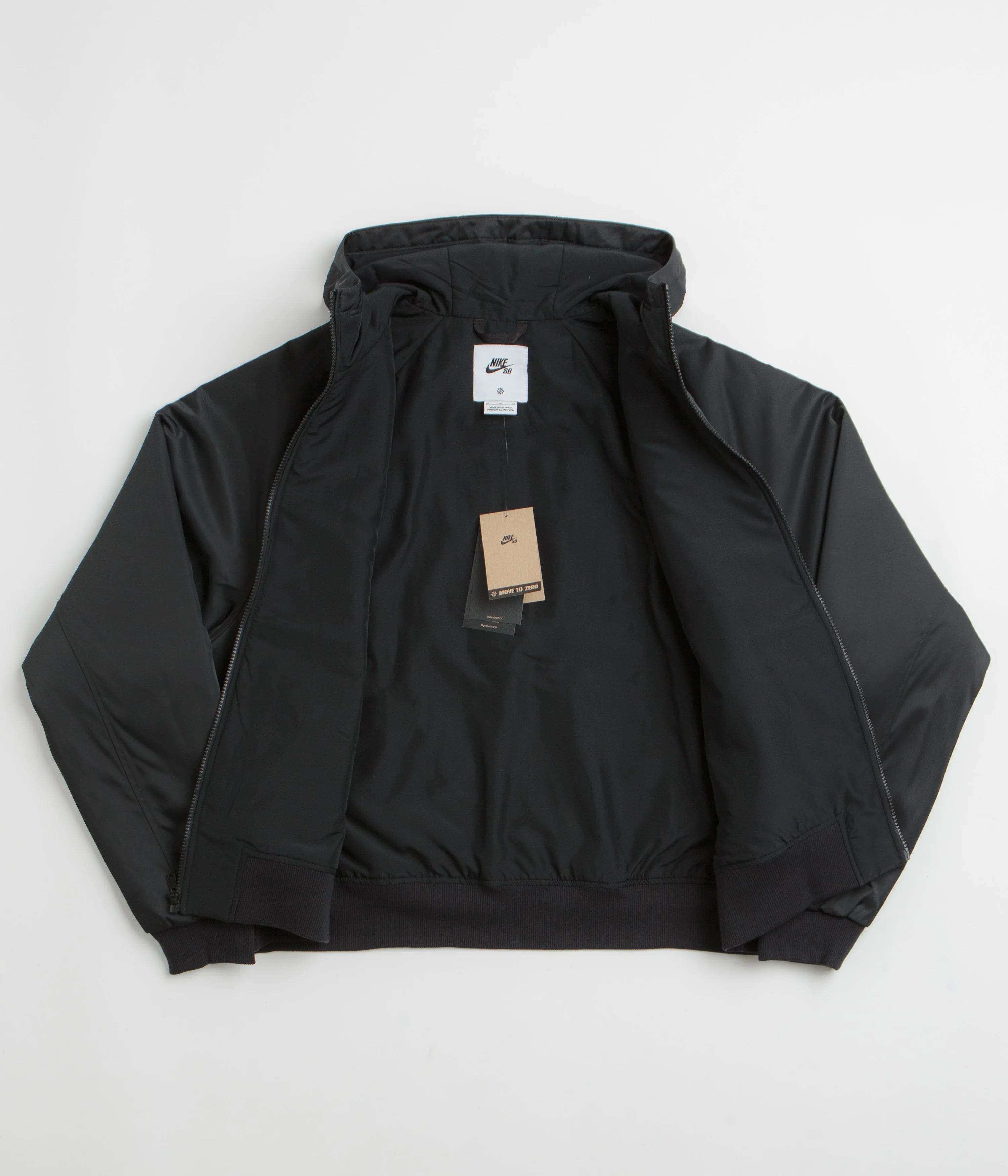 Nike SB Swoosh Grill Jacket - Black / Black / White - Image 2