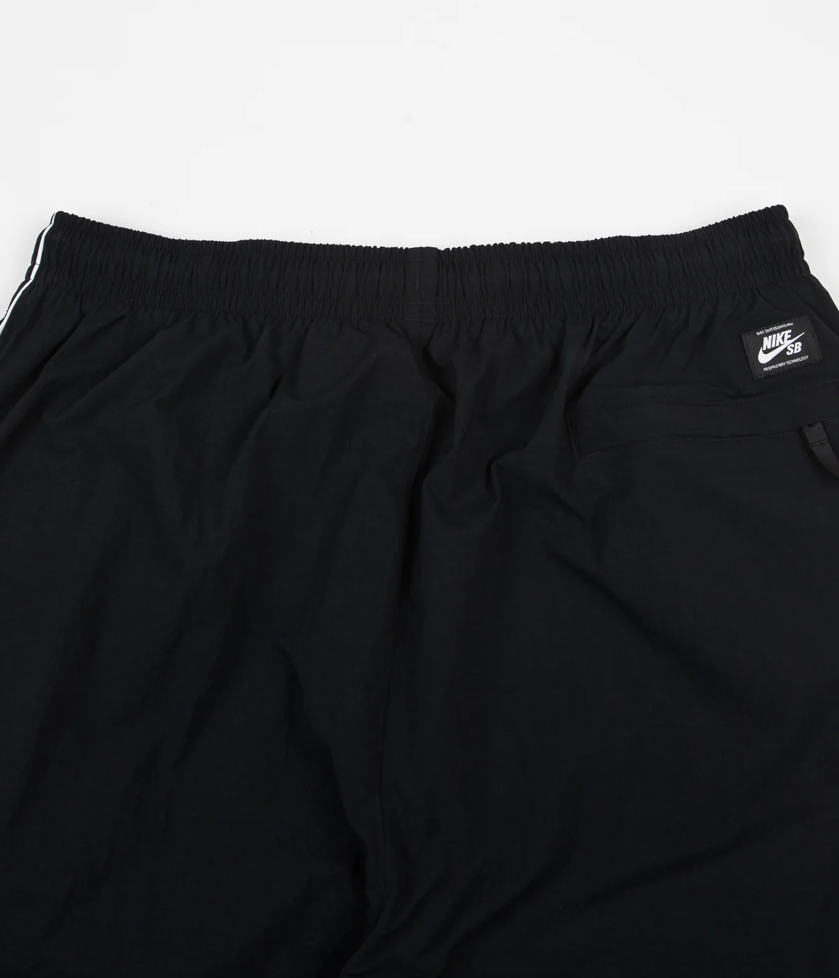 Nike SB Swoosh Track Pants - Black / White / White - Image 3