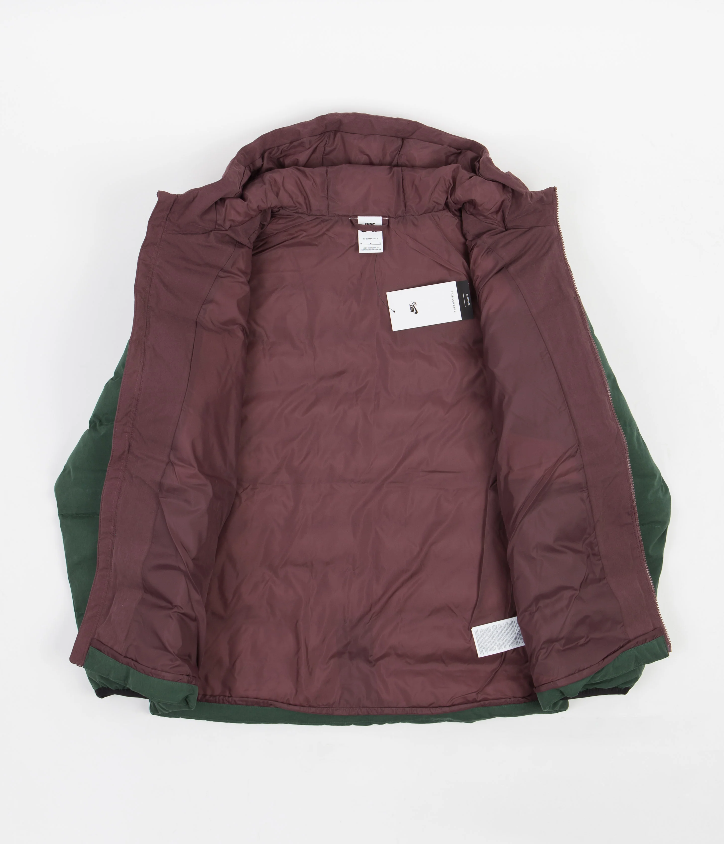 Nike SB Therma-FIT Synthetic-Fill Jacket - Noble Green / Dark Wine - Image 4