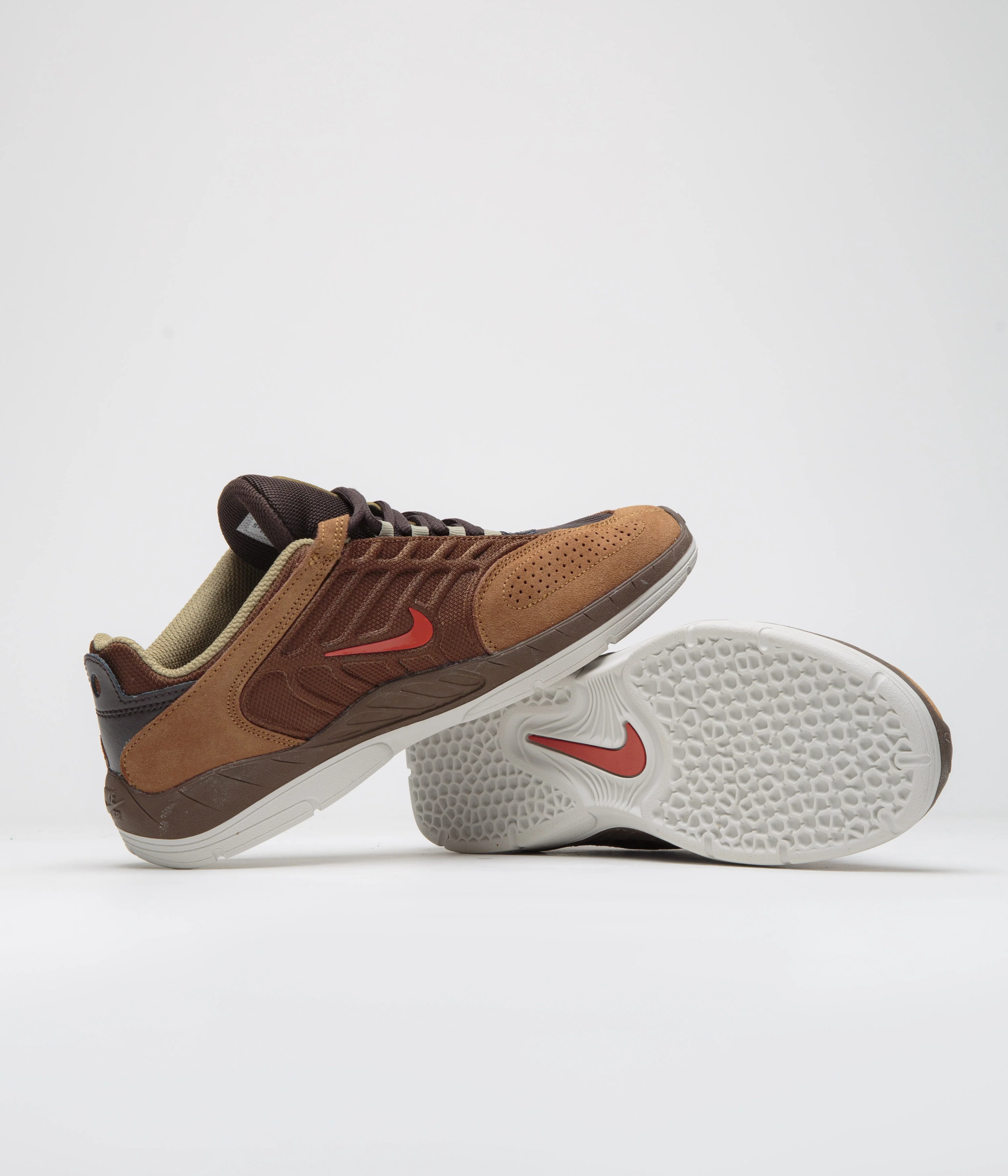 Nike SB Vertebrae Shoes - Cacao Wow / Dragon Red - Light British Tan - Image 5