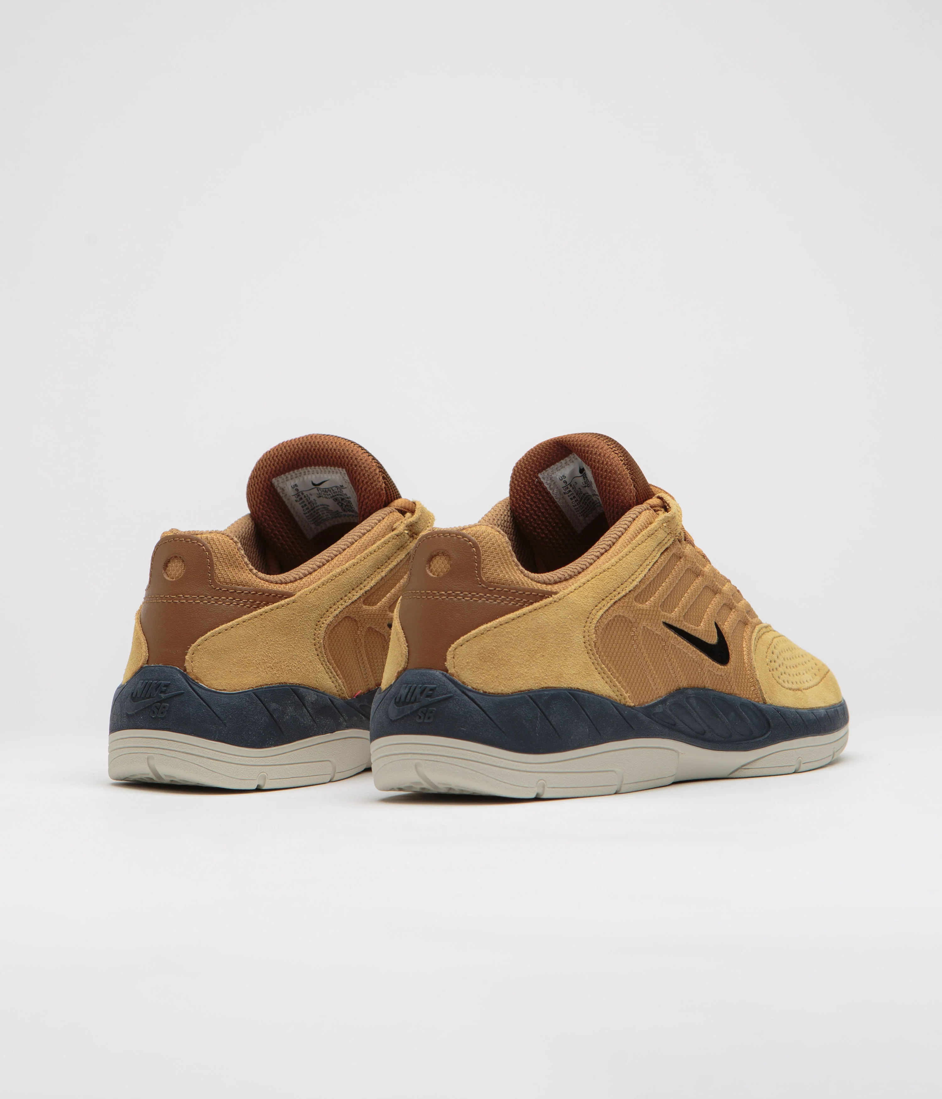 Nike SB Vertebrae Shoes - Wheat / Black - Light British Tan - Obsidian - Image 4