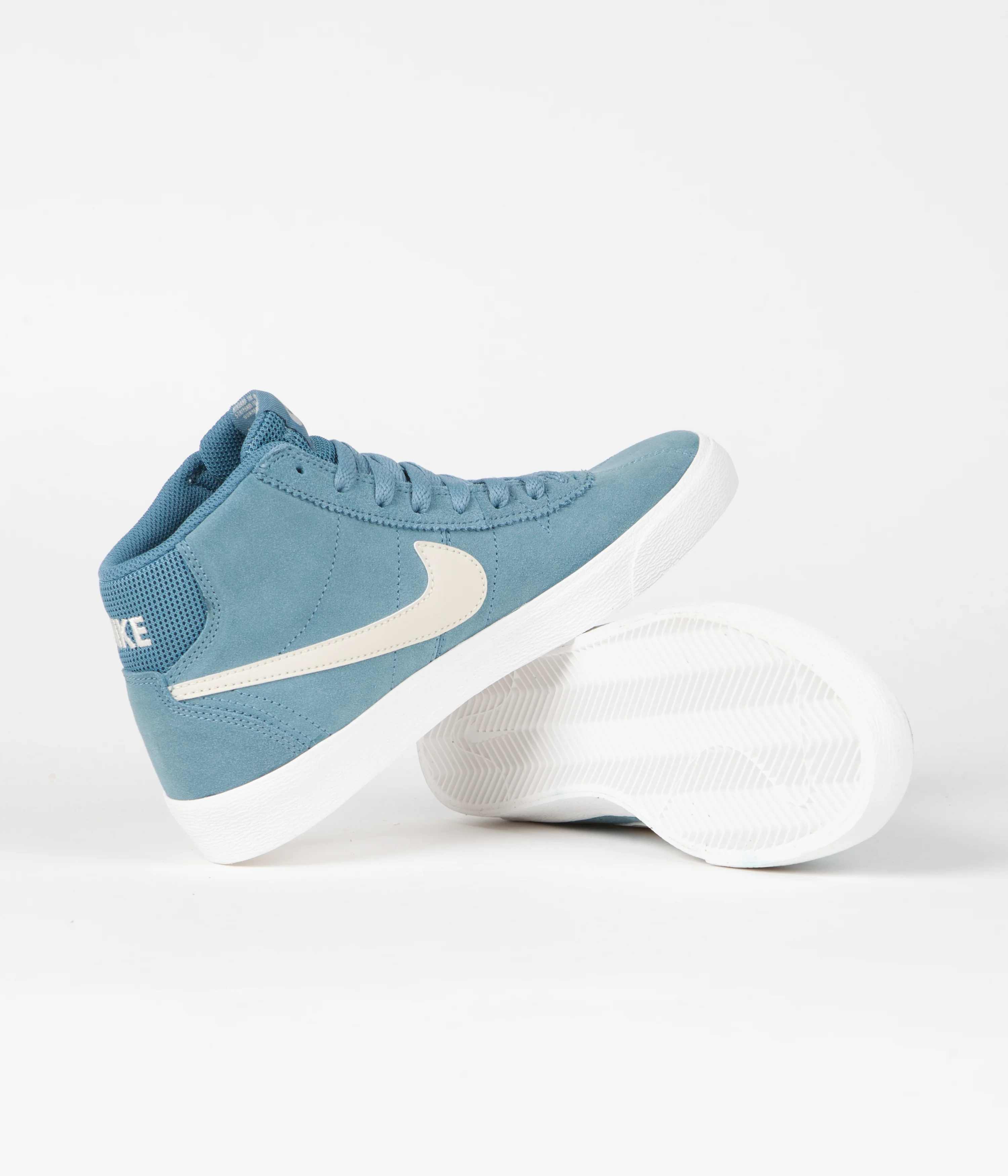 Nike SB Womens Bruin High Shoes - Noise Aqua / Light Orewood Brown - Noise Aqua - Image 6