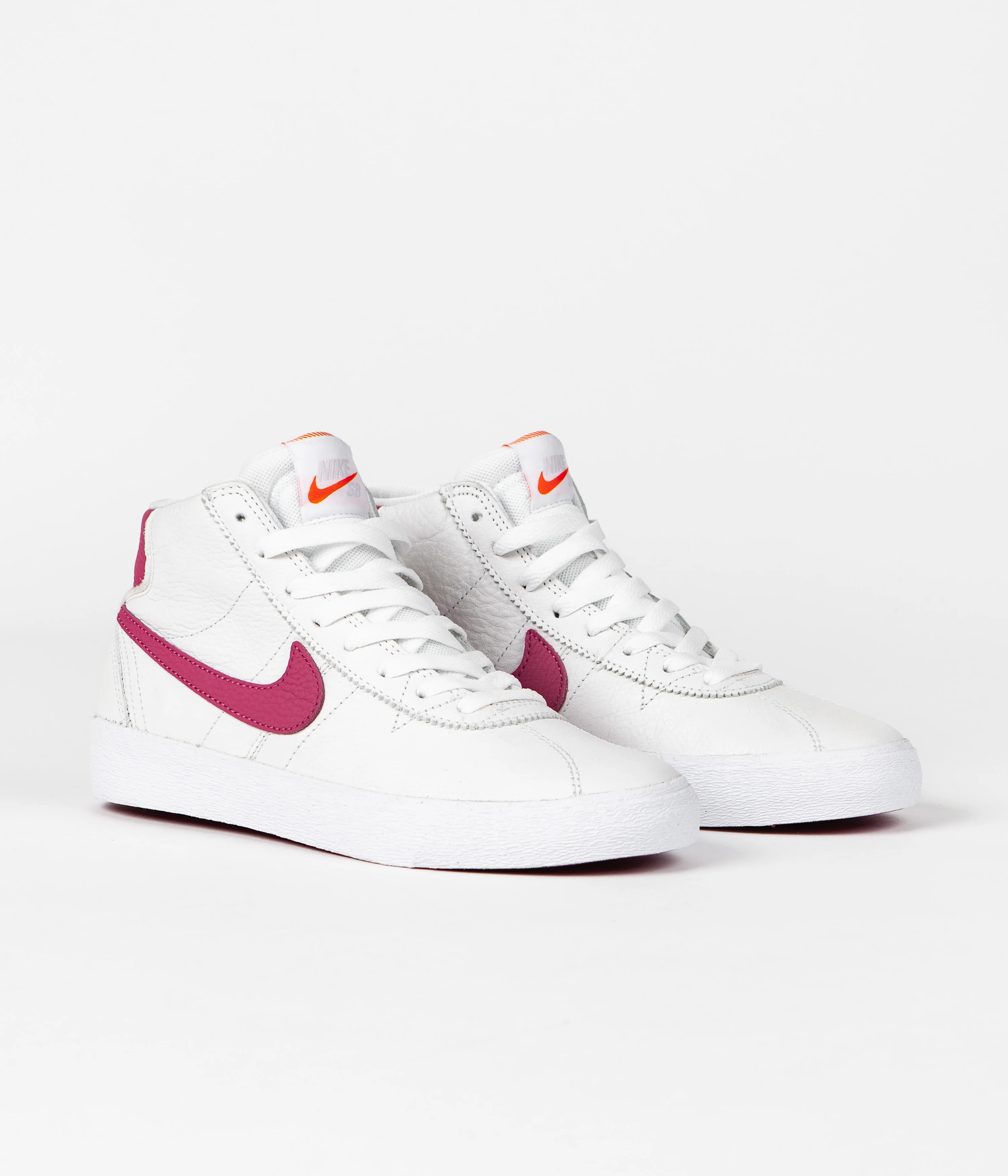 Nike SB Womens Bruin High Shoes - White / Sweet Beet - White - Sweet Beet - Image 2