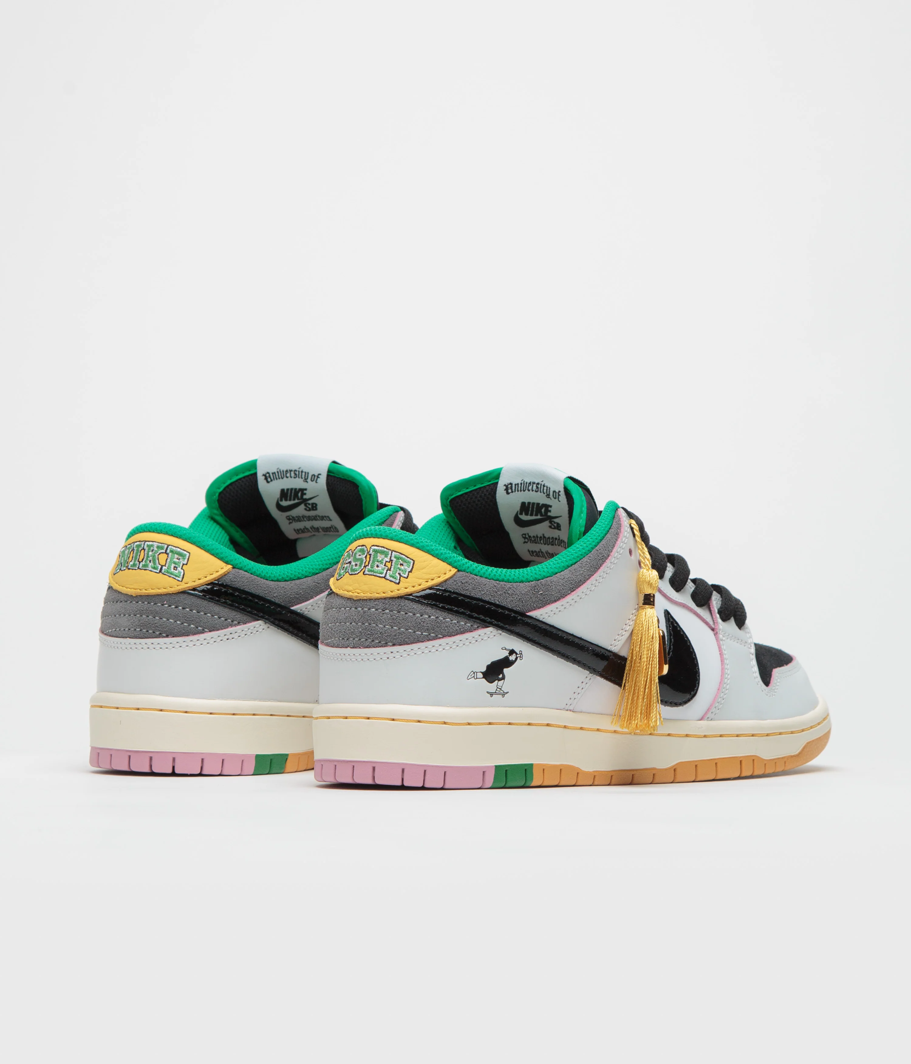 Nike SB x CSEF Dunk Low Pro Shoes - Summit White / Black - White - Iron Grey - Image 4