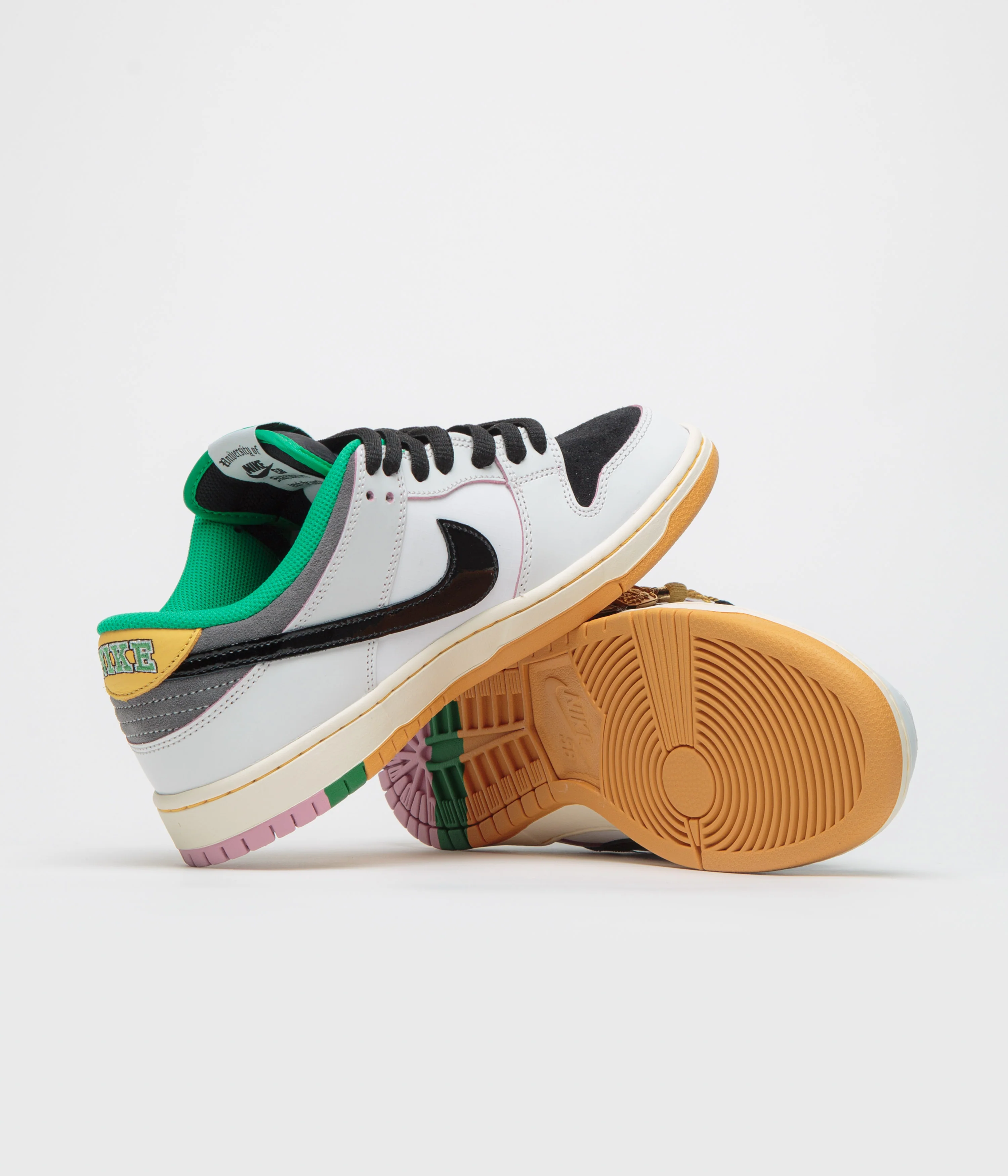 Nike SB x CSEF Dunk Low Pro Shoes - Summit White / Black - White - Iron Grey - Image 5