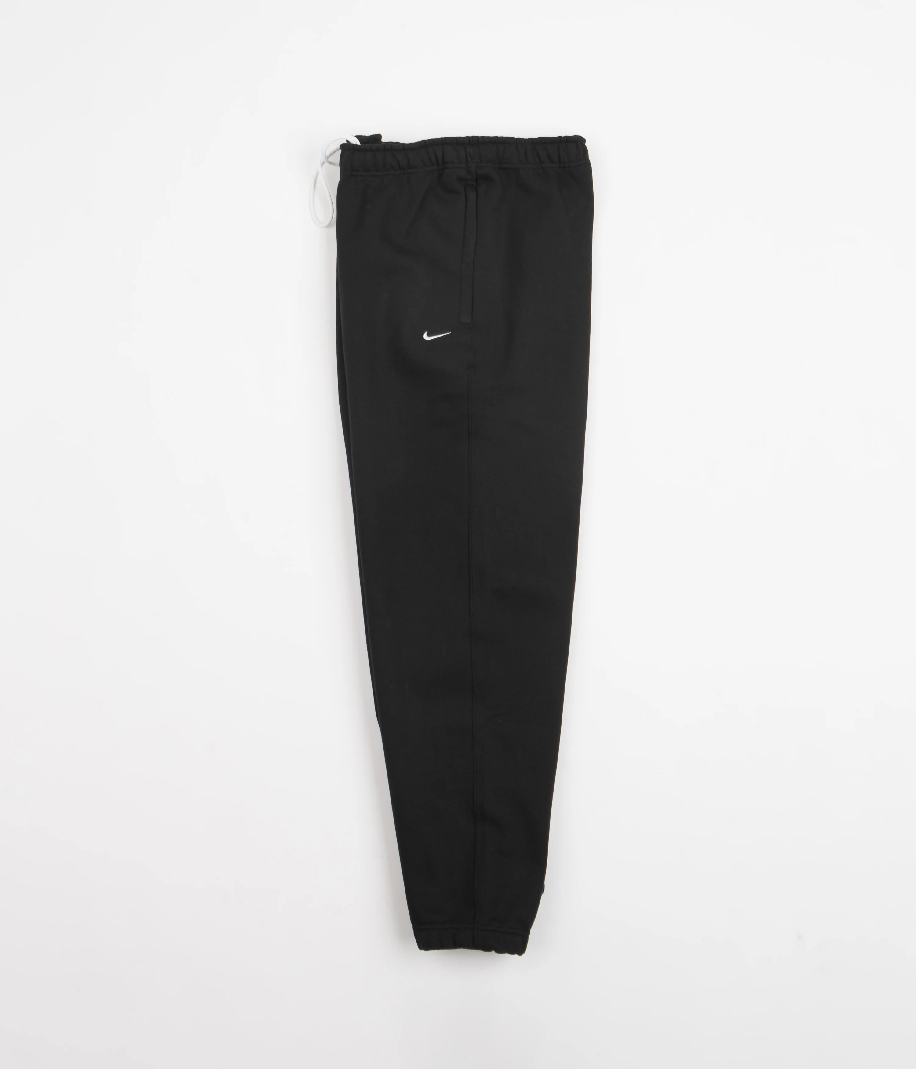 Nike Solo Swoosh Fleece Sweatpants - Black / White - Image 2