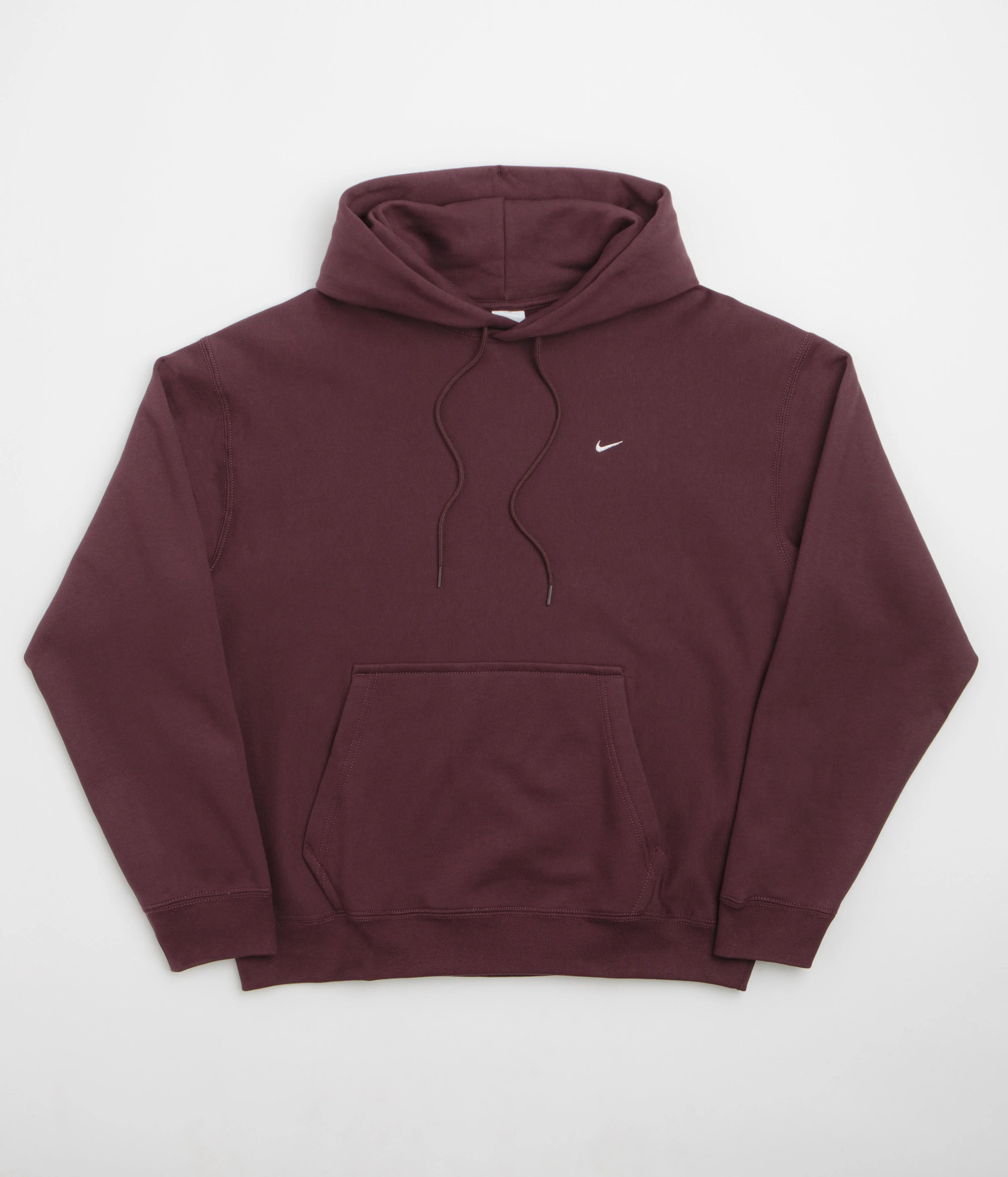 Nike Solo Swoosh Hoodie - Burgundy Crush / Burgundy Crush / White