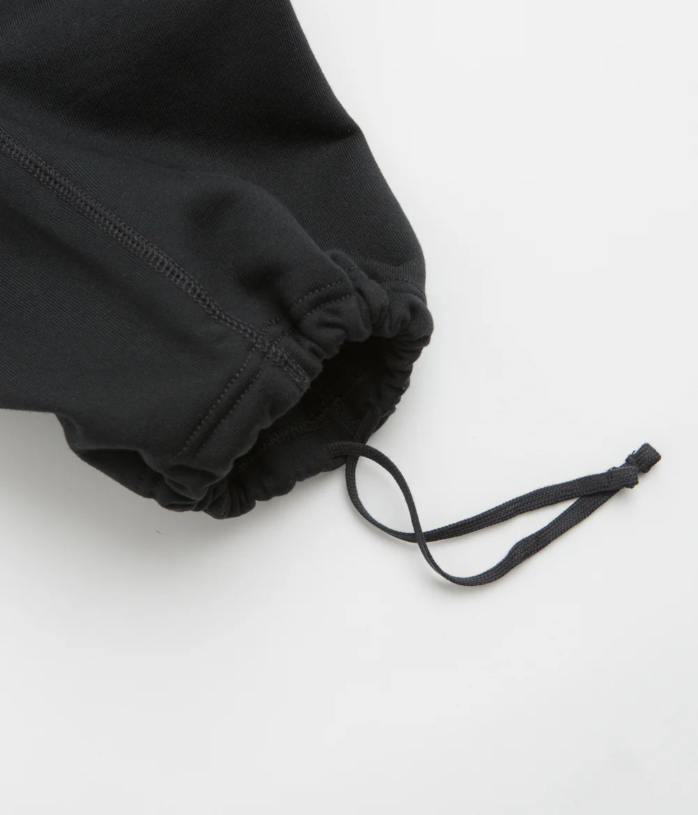 Nike Solo Swoosh Open Hem Sweatpants - Black / Black / White - Image 7