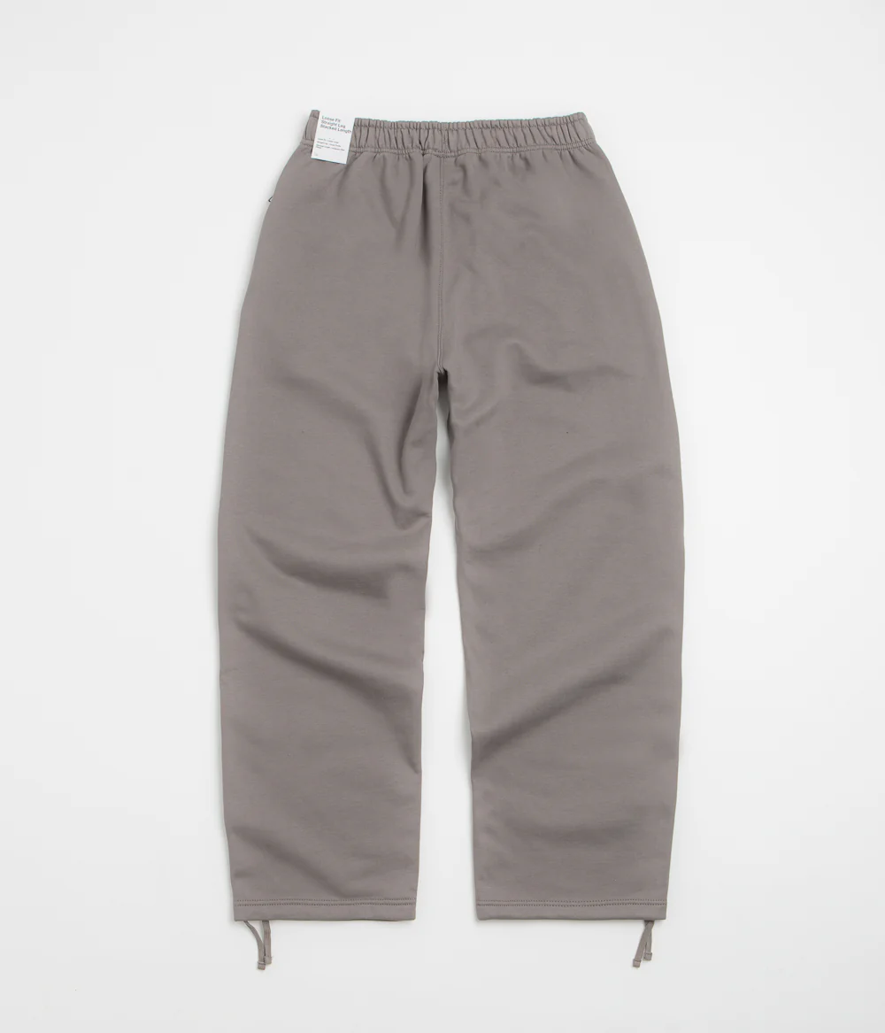 Nike Solo Swoosh Open Hem Sweatpants - Cave Stone / Cave Stone / White - Image 3