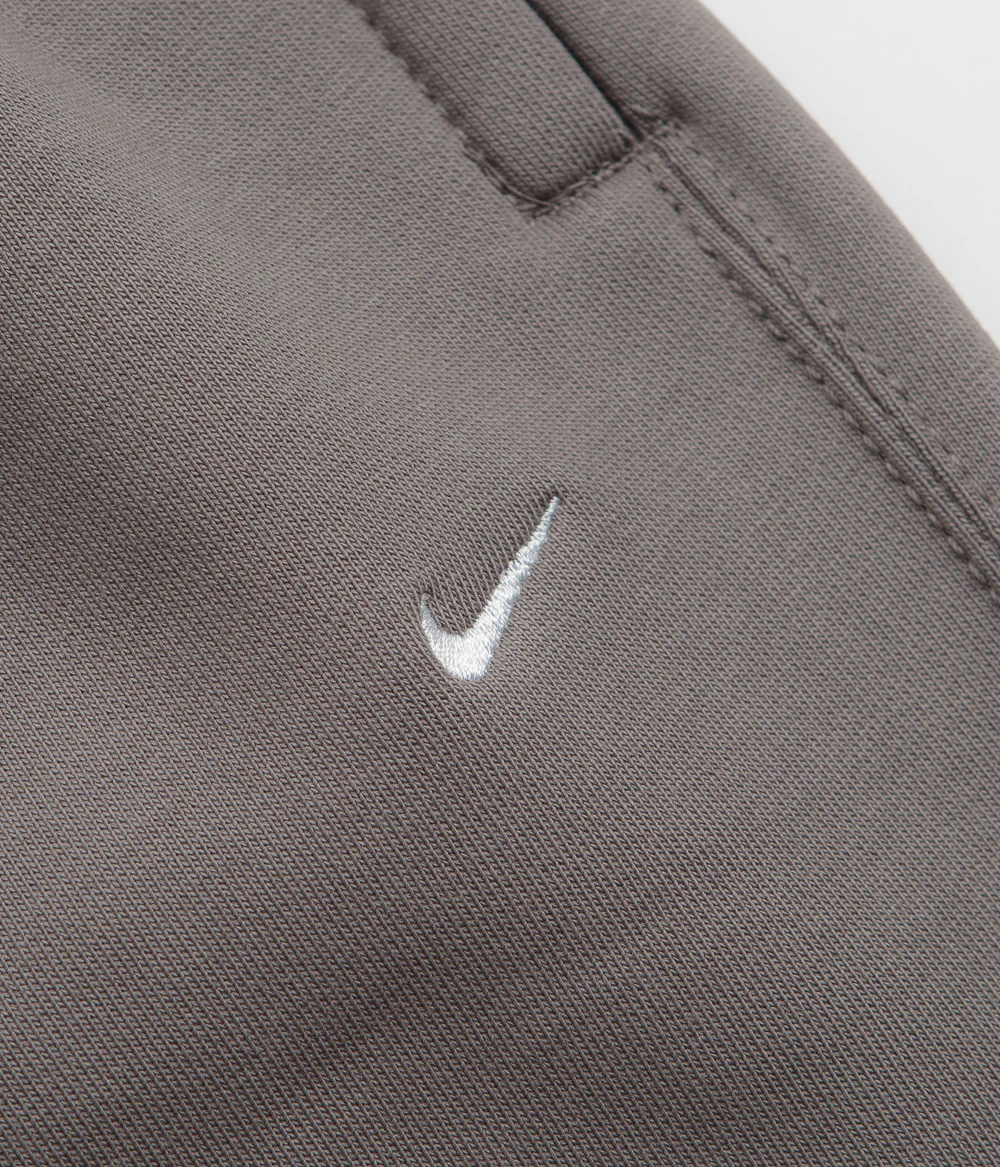 Nike Solo Swoosh Open Hem Sweatpants - Cave Stone / Cave Stone / White - Image 6