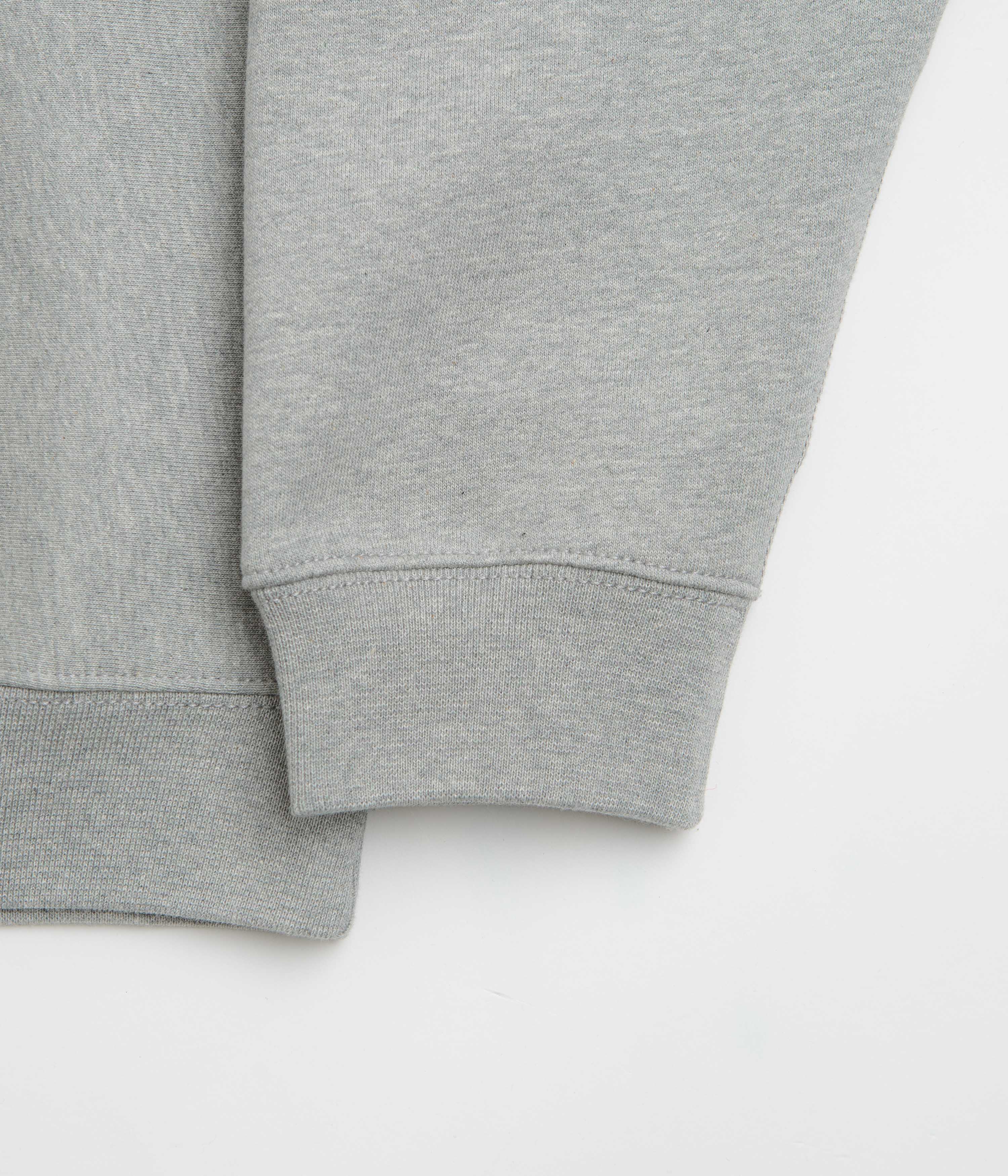 Nike Solo Swoosh Quarter Zip Sweatshirt - Dark Grey Heather / White - Image 6