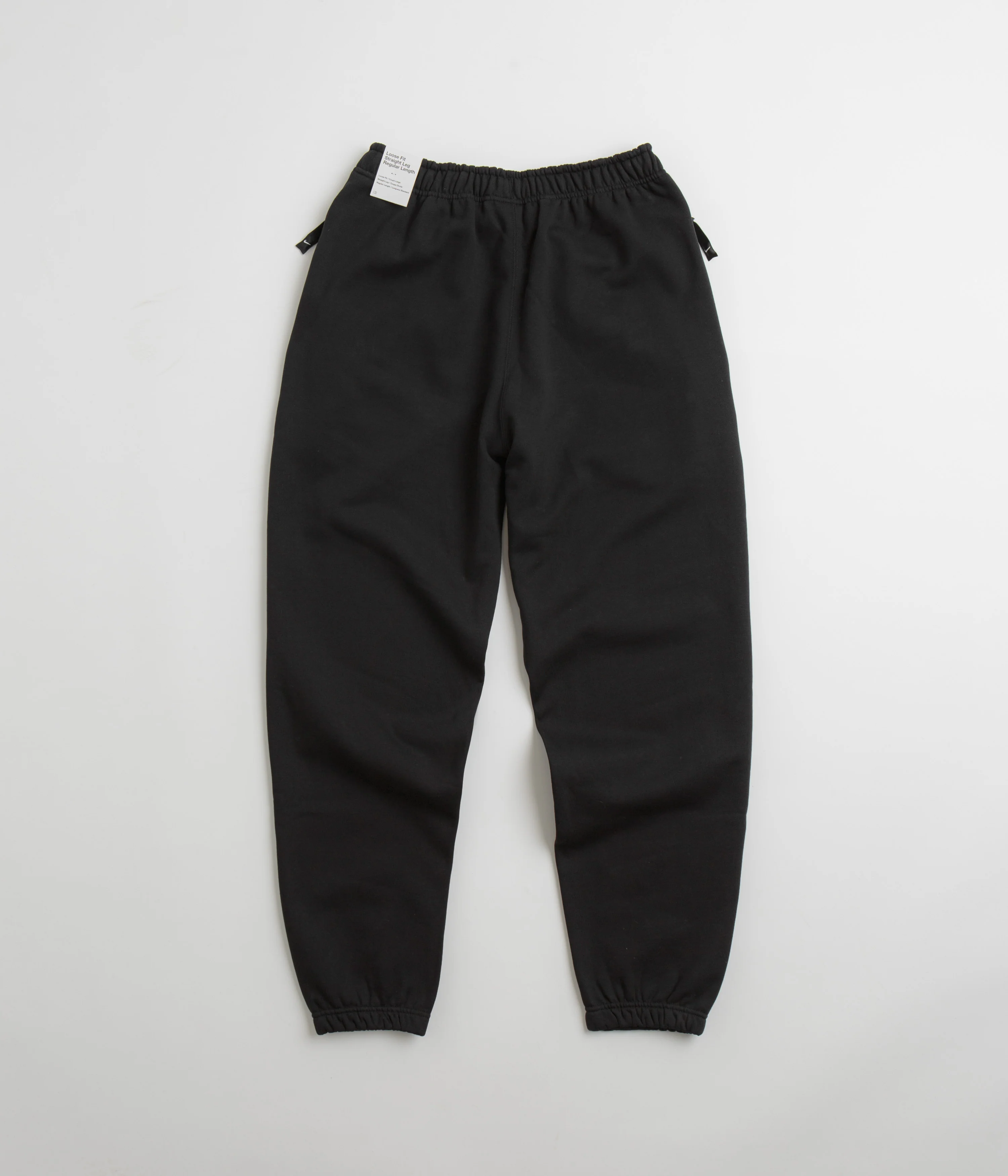 Nike Solo Swoosh Sweatpants - Black / White - Image 3