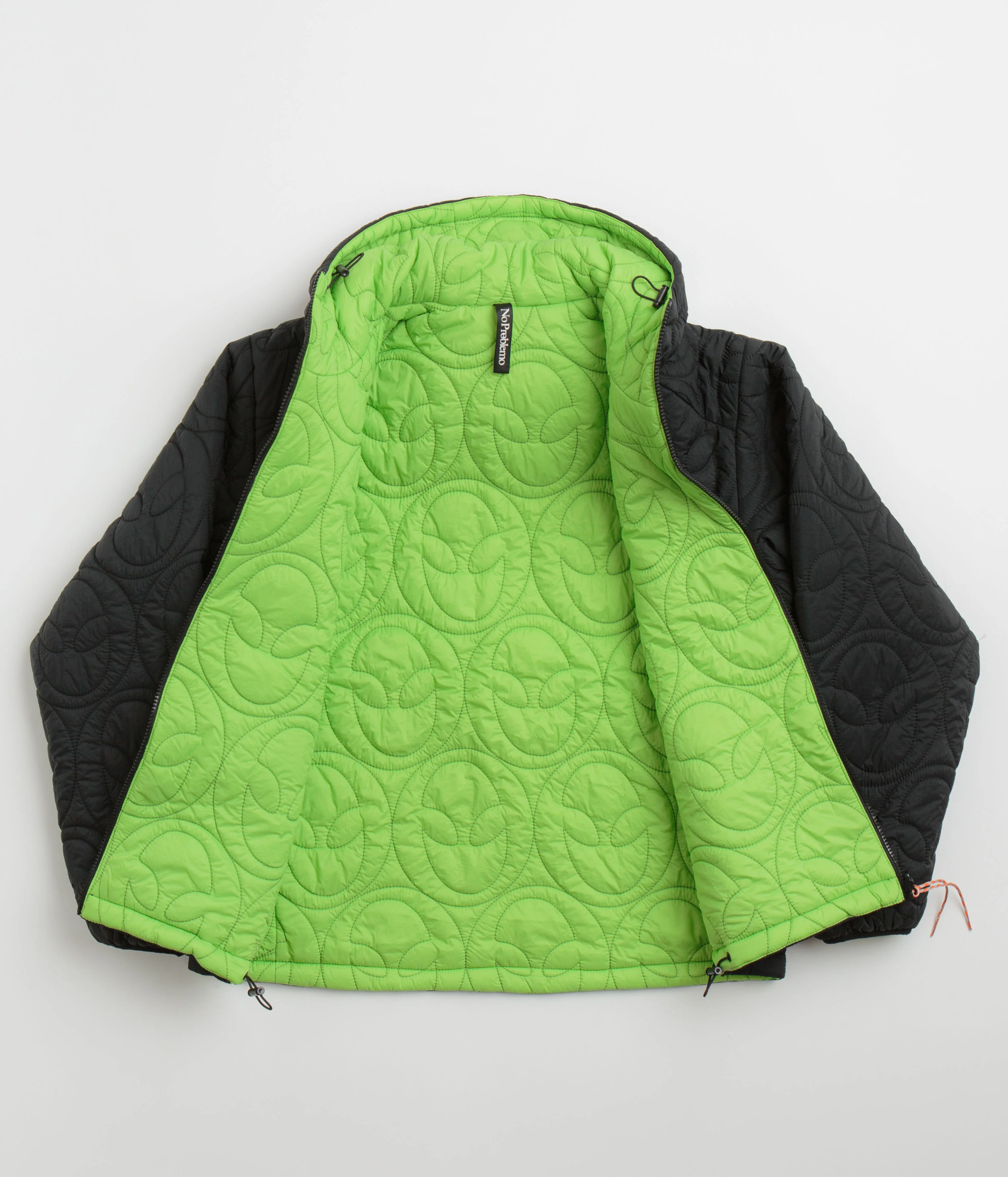 No Problemo Alien-O Quilted Liner Jacket - Black - Image 2