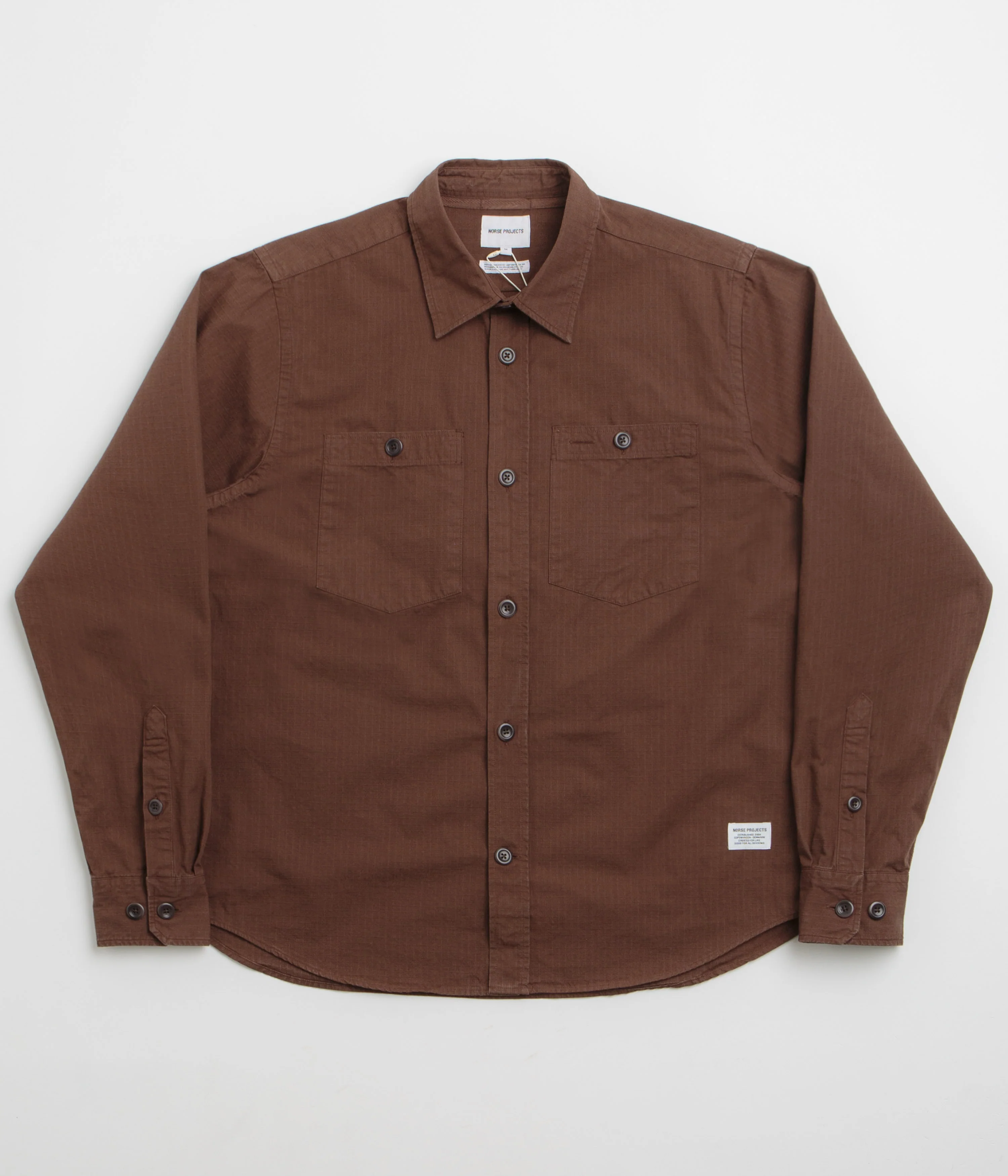 Norse Projects Algot Relaxed Shirt - Mahogany