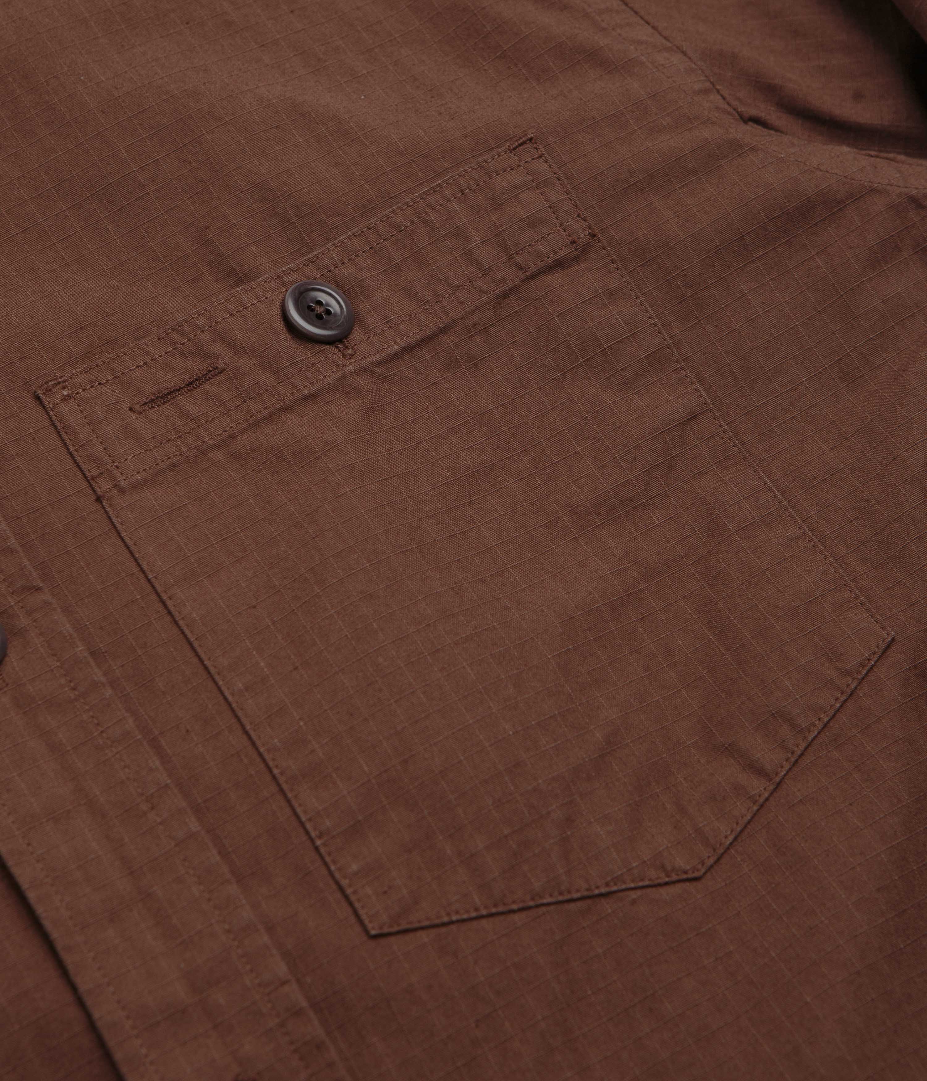 Norse Projects Algot Relaxed Shirt - Mahogany - Image 3