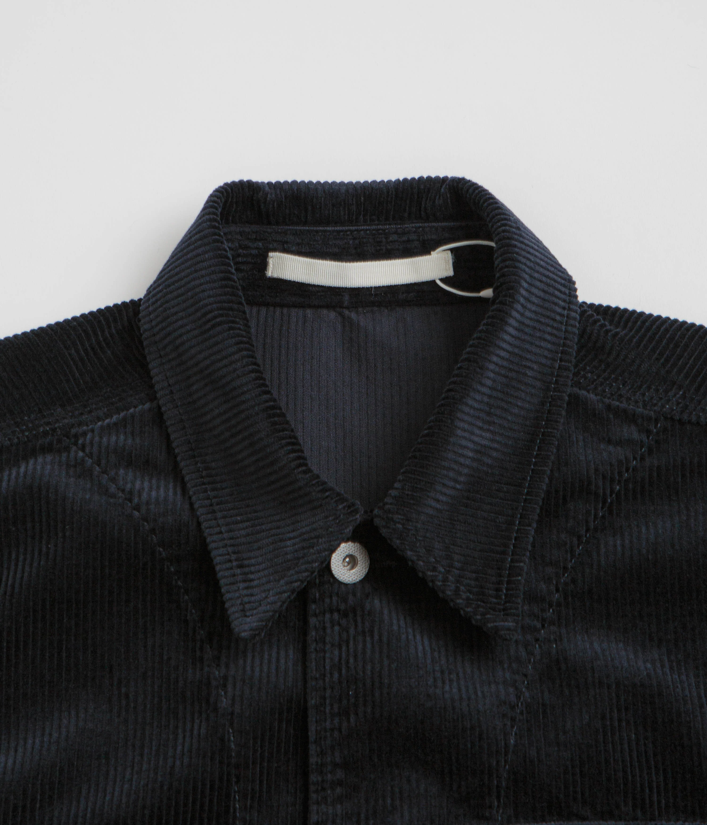 Norse Projects Folke Wide Corduroy Chore Jacket - Dark Navy - Image 2
