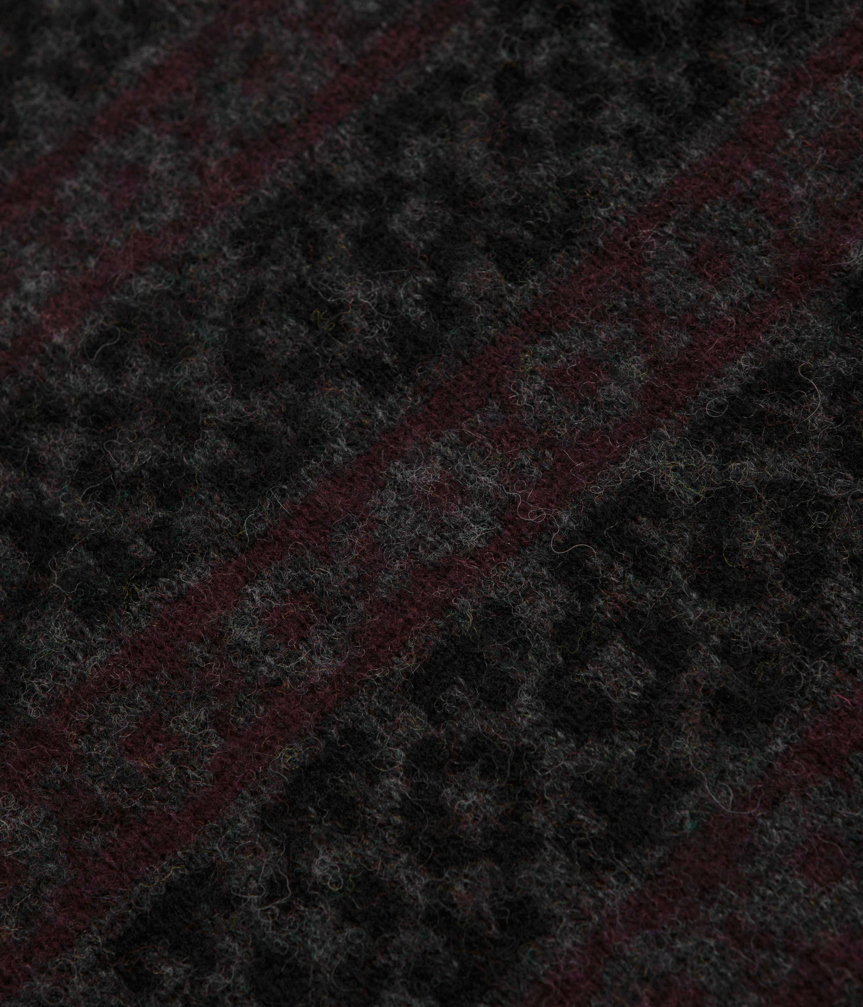 Norse Projects Jonas Scottish Lambswool Fair Isle Sweatshirt - Charcoal Grey - Image 3