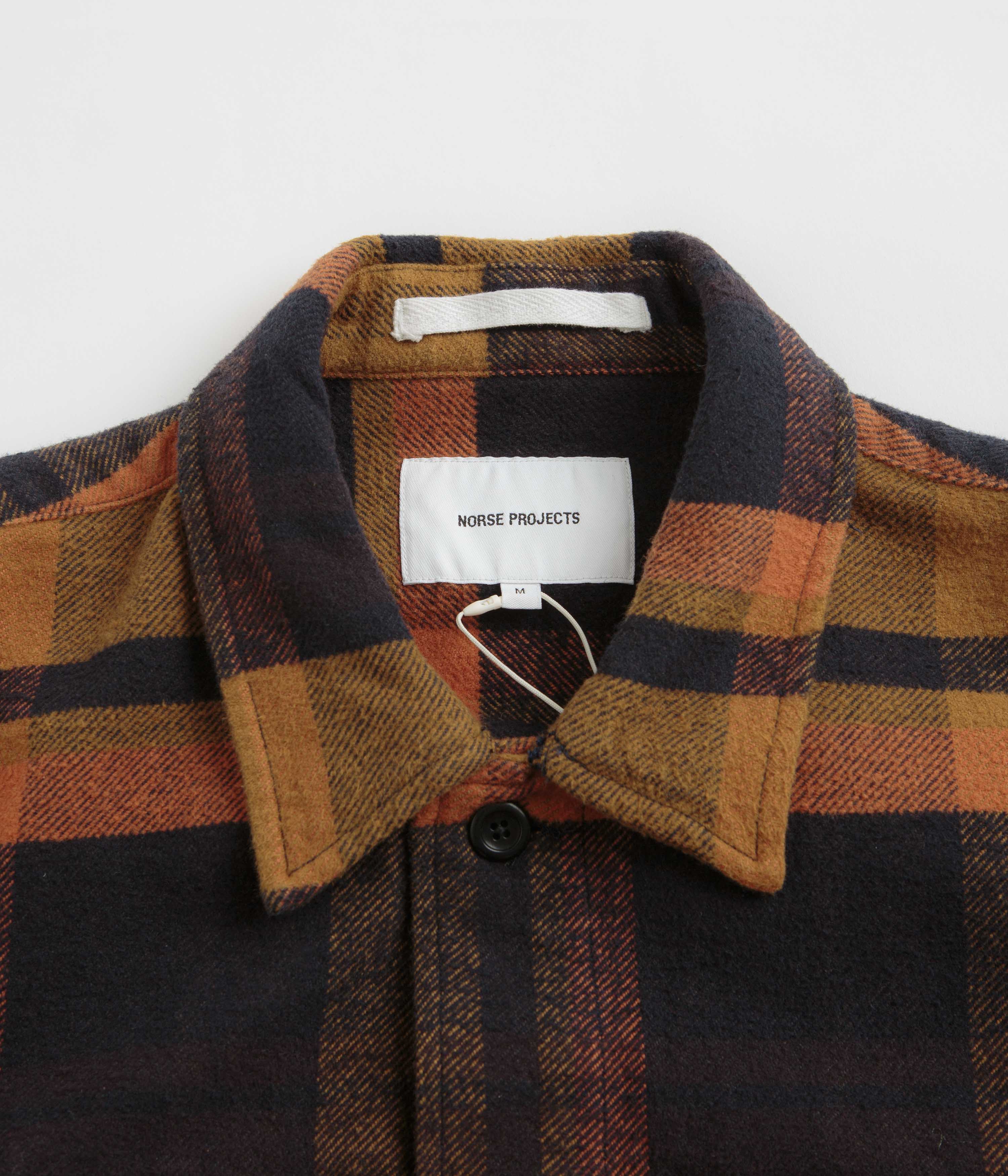 Norse Projects Julian Organic Heavy Twill Overshirt - Dark Navy - Image 2