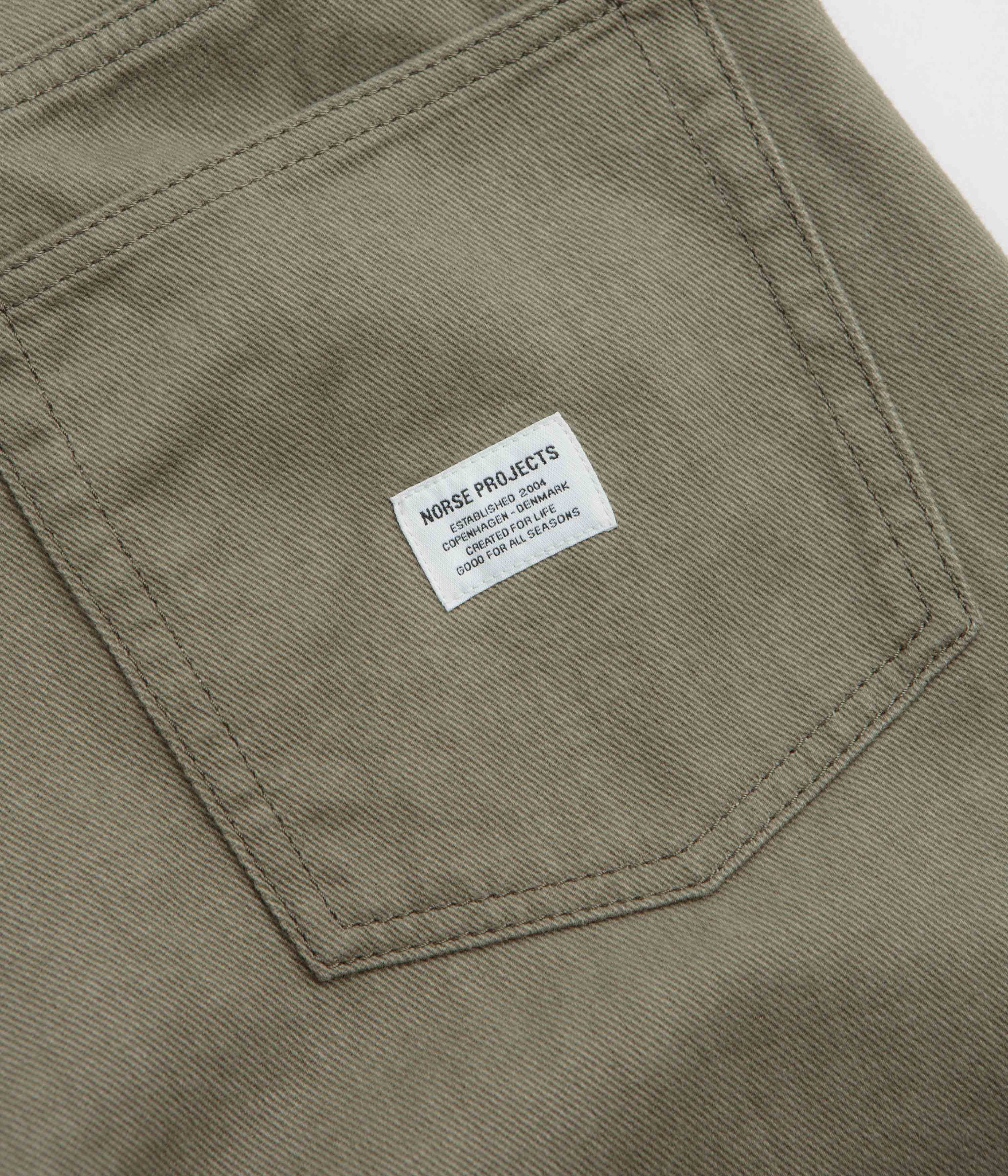 Norse Projects Korshavn Relaxed Pants - Vetiver - Image 6