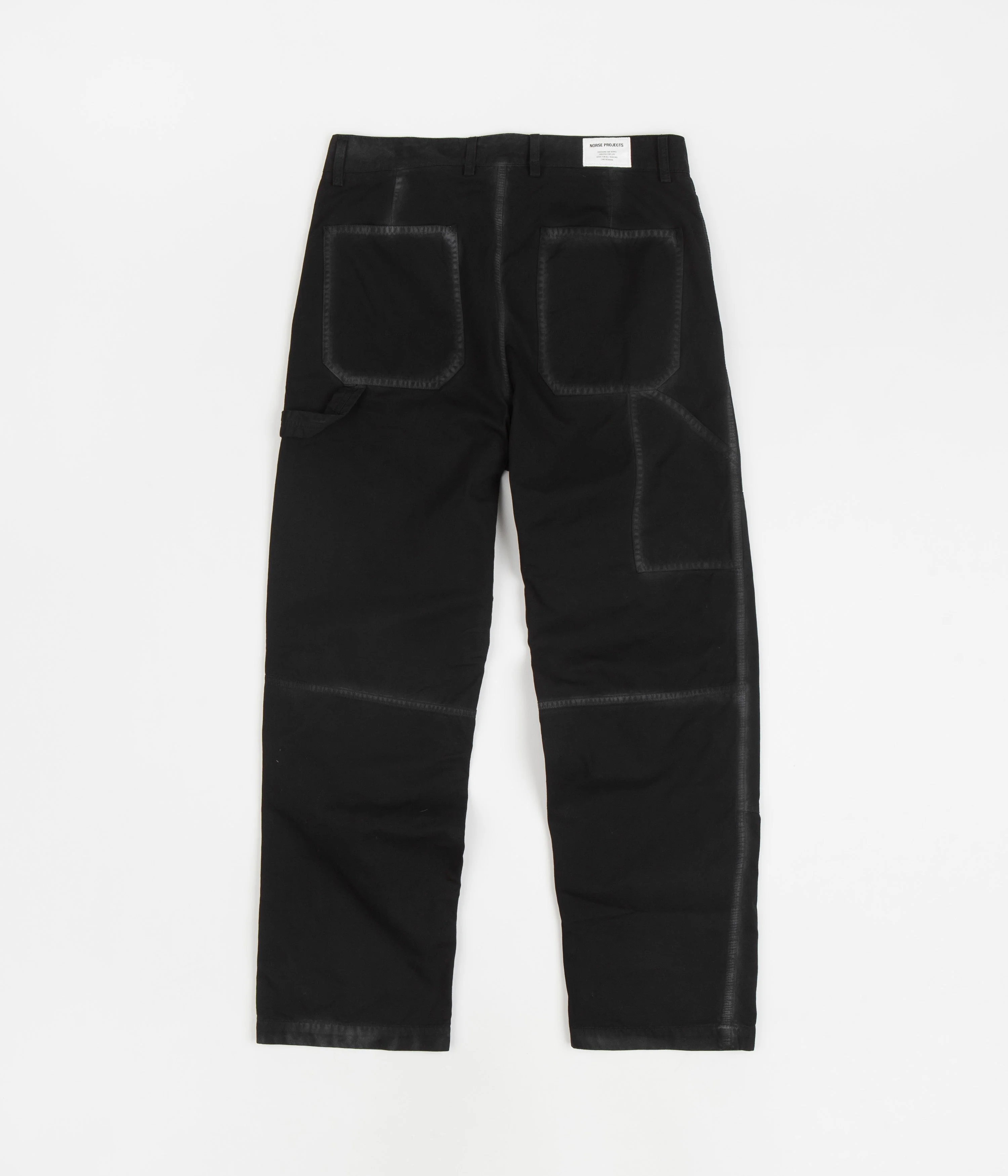 Norse Projects Lukas Tab Series Canvas Pants - Black - Image 3