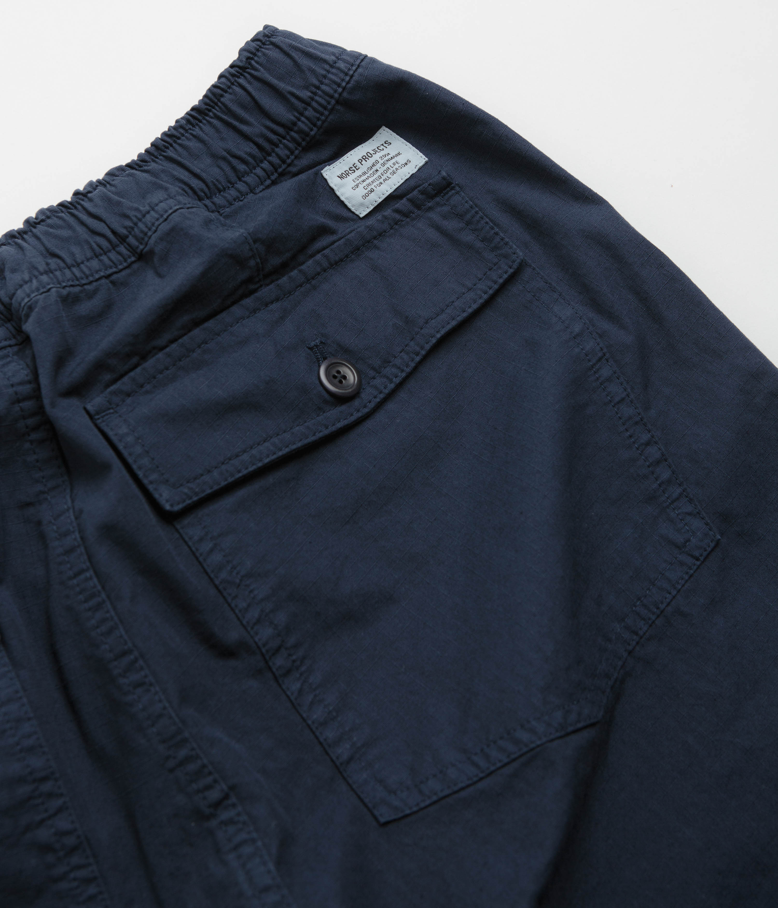Norse Projects Ragnar Relaxed Pants - Workwear Blue - Image 8