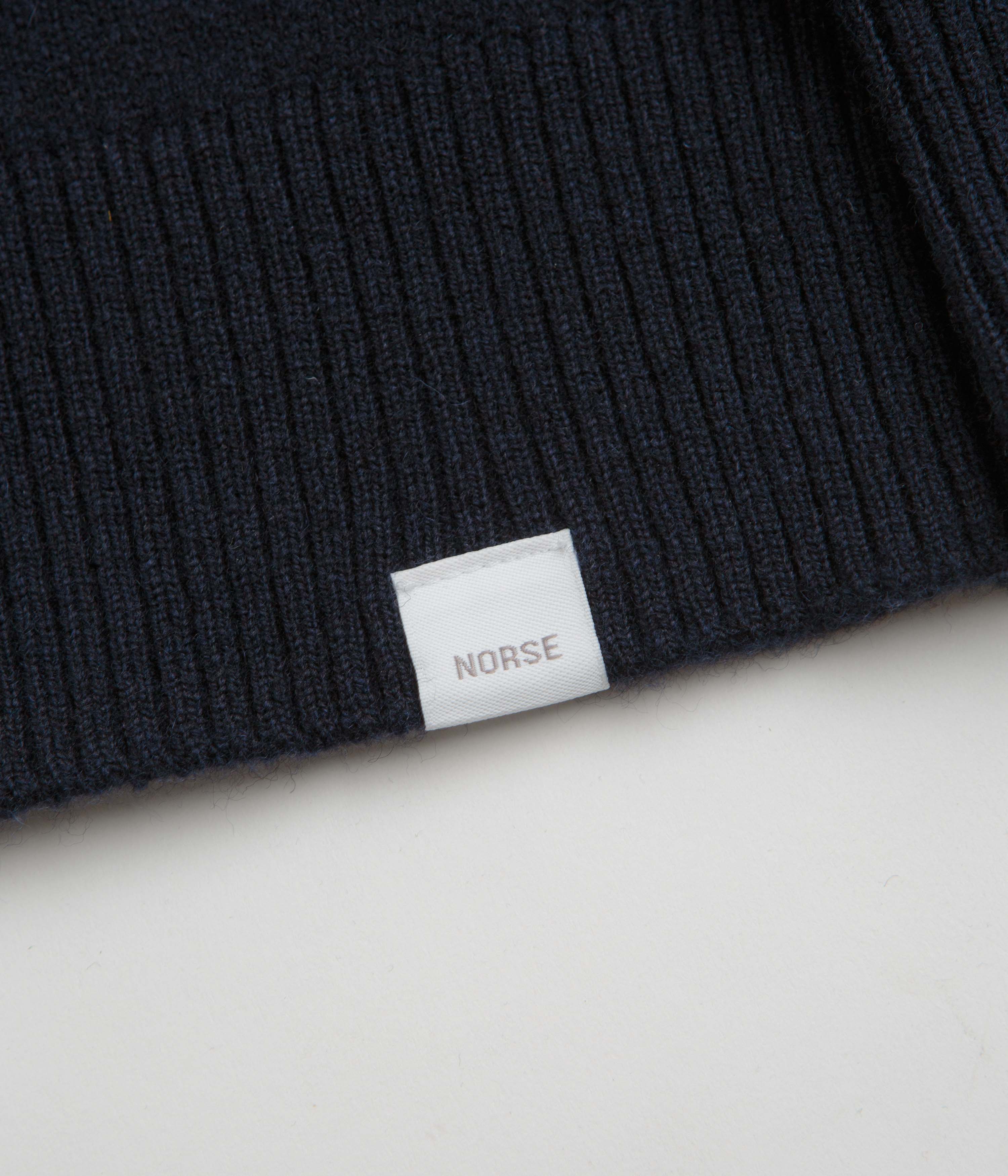 Norse Projects Standard Merino Cardigan - Dark Navy - Image 5