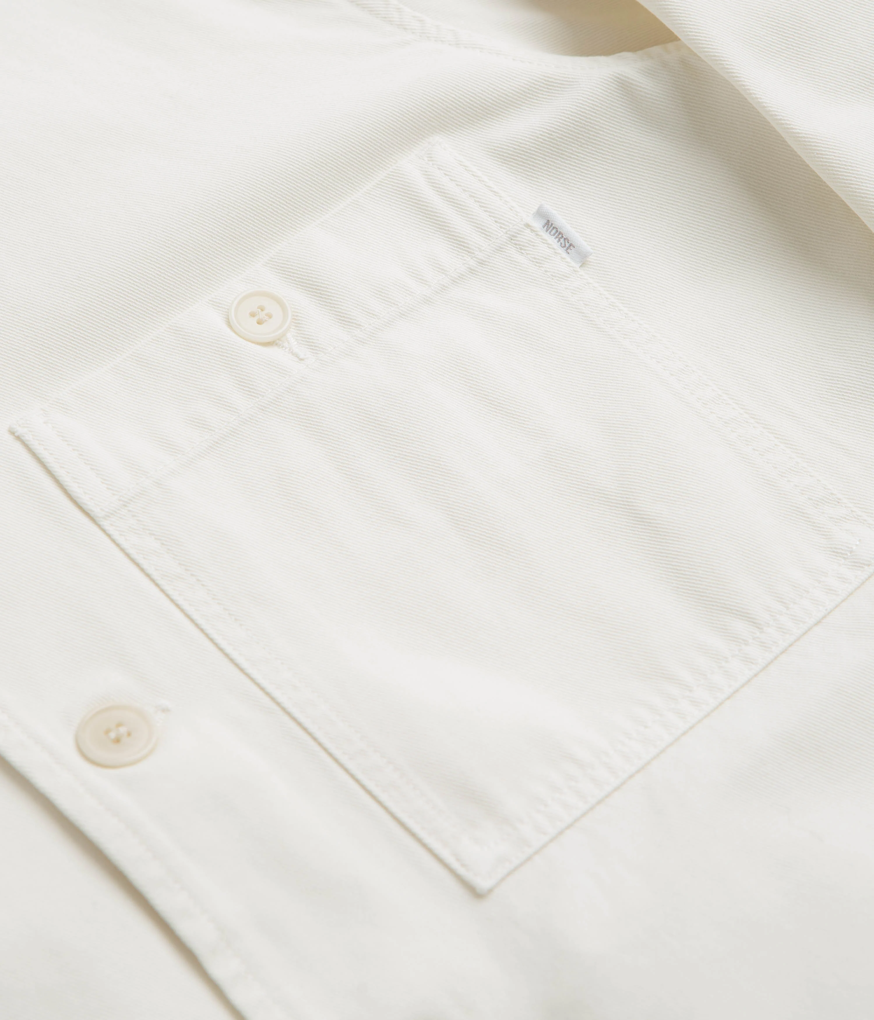 Norse Projects Standard Twill Overshirt - Ecru - Image 5