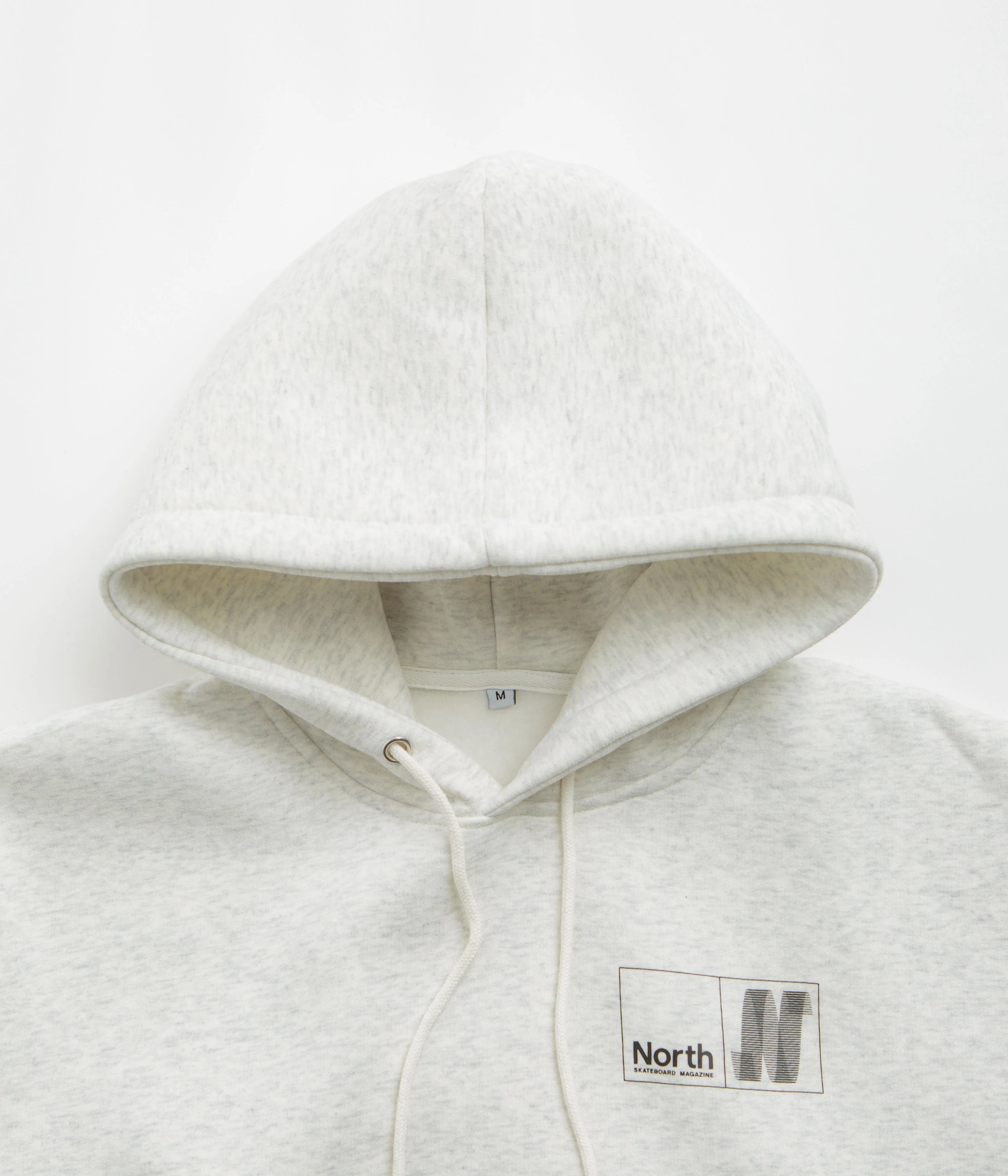 North N Logo Hoodie - Light Grey / Black - Image 3