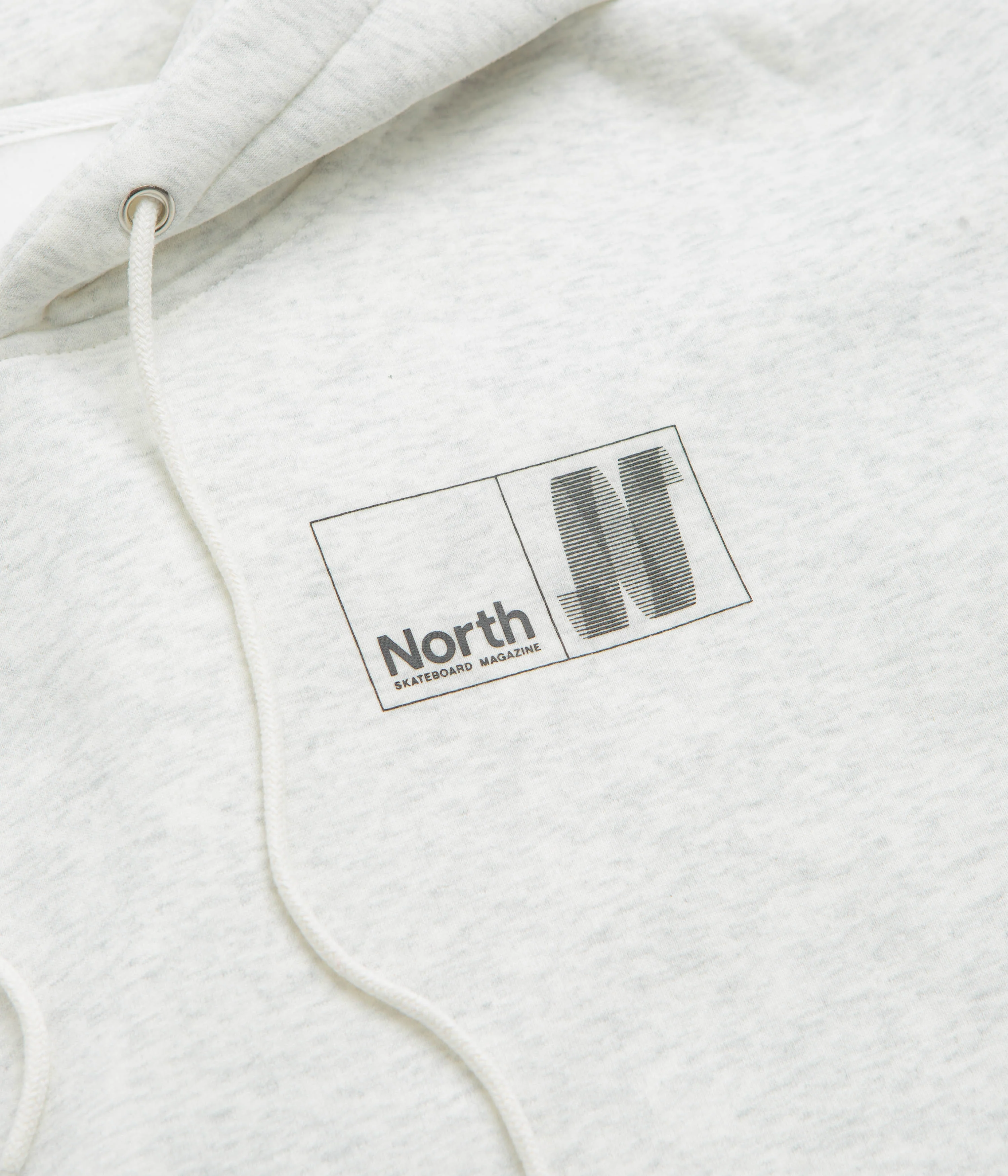 North N Logo Hoodie - Light Grey / Black - Image 4