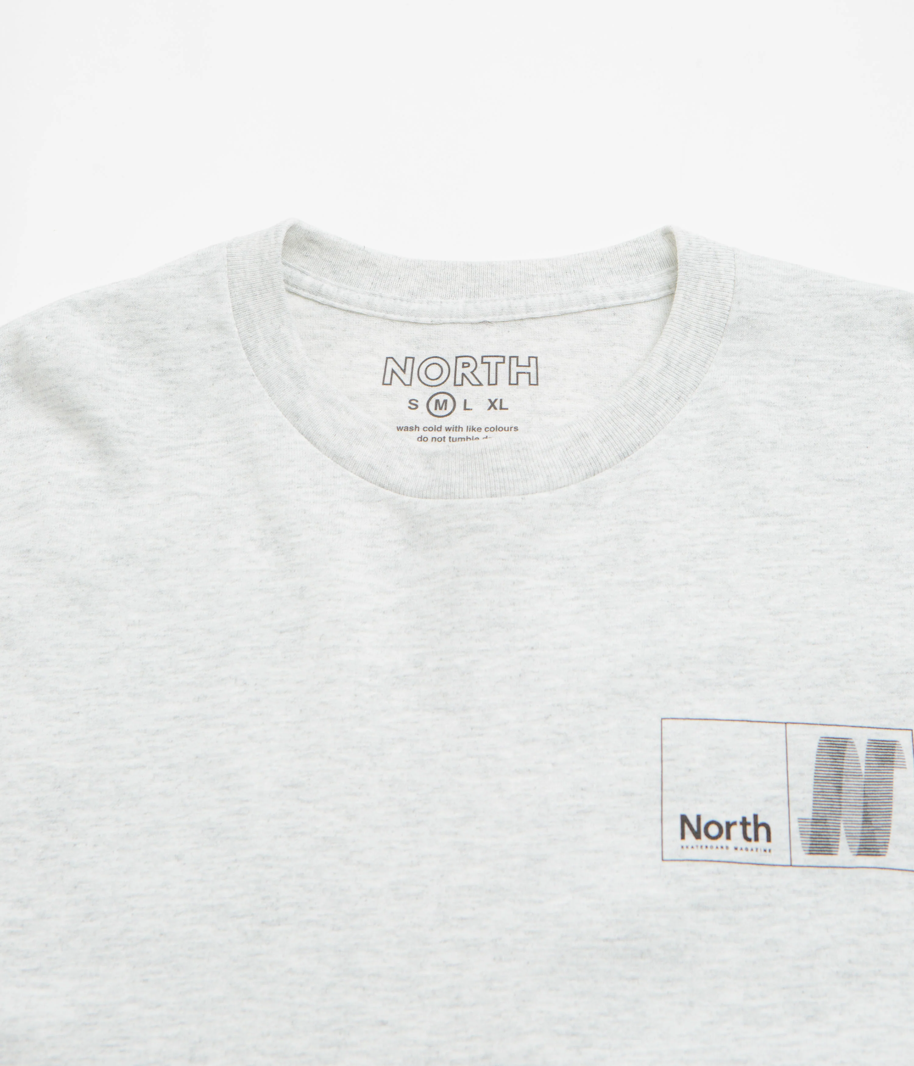 North N Logo T-Shirt - Ash / Black - Image 3